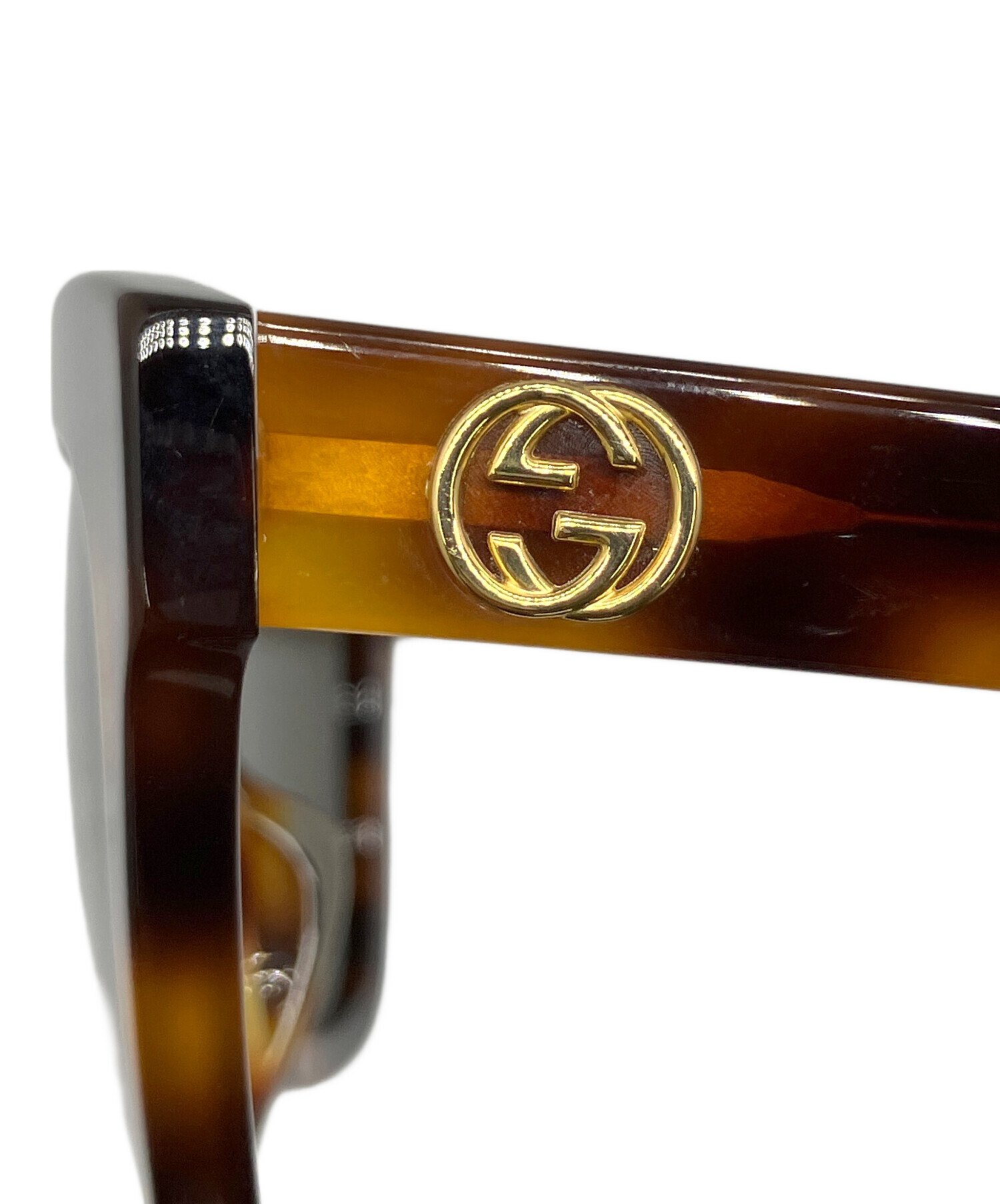 中古・古着通販】GUCCI (グッチ) フォックスサングラス ブラウン