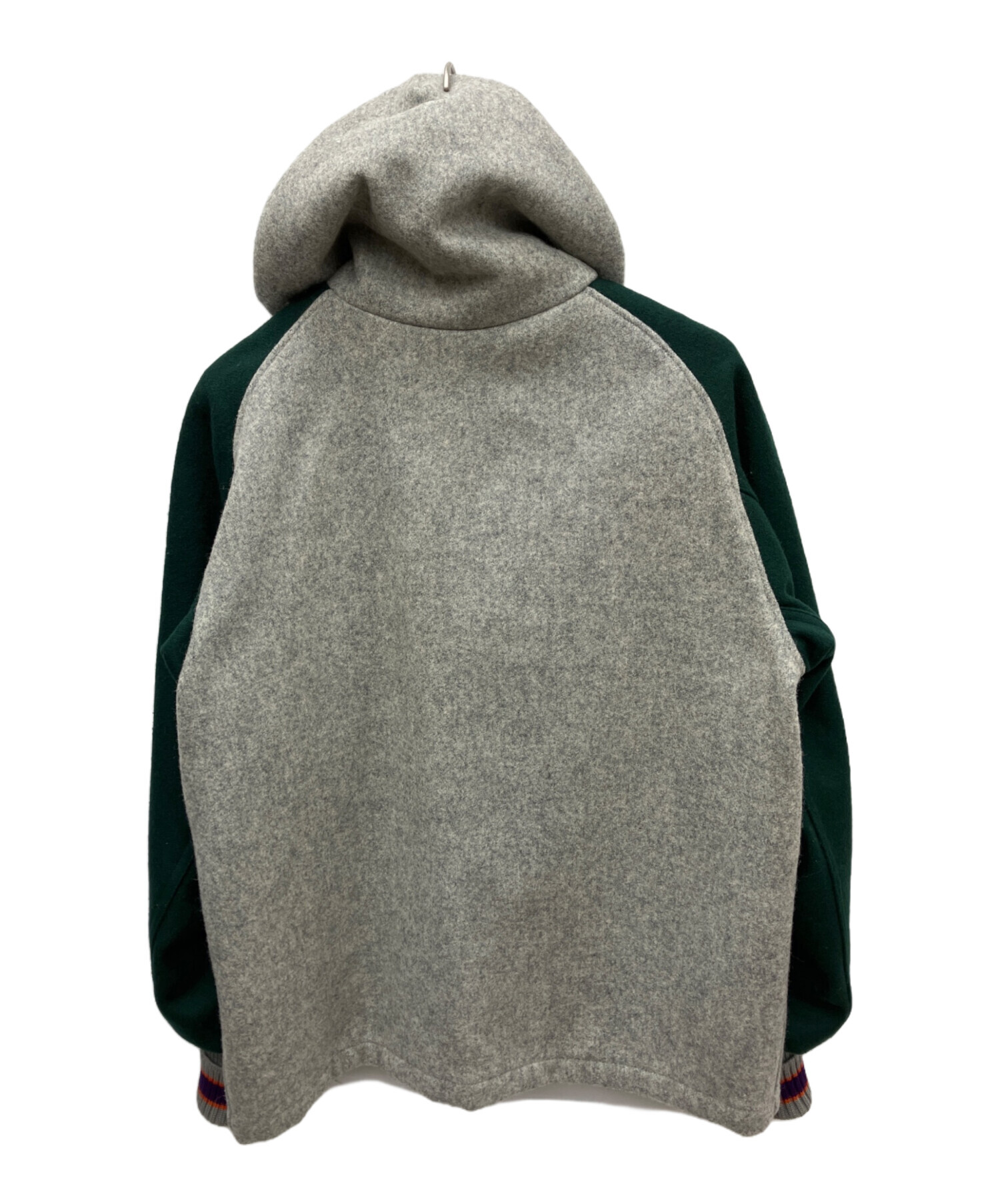 中古・古着通販】skookum (スクーカム) スタジャン グレー×グリーン