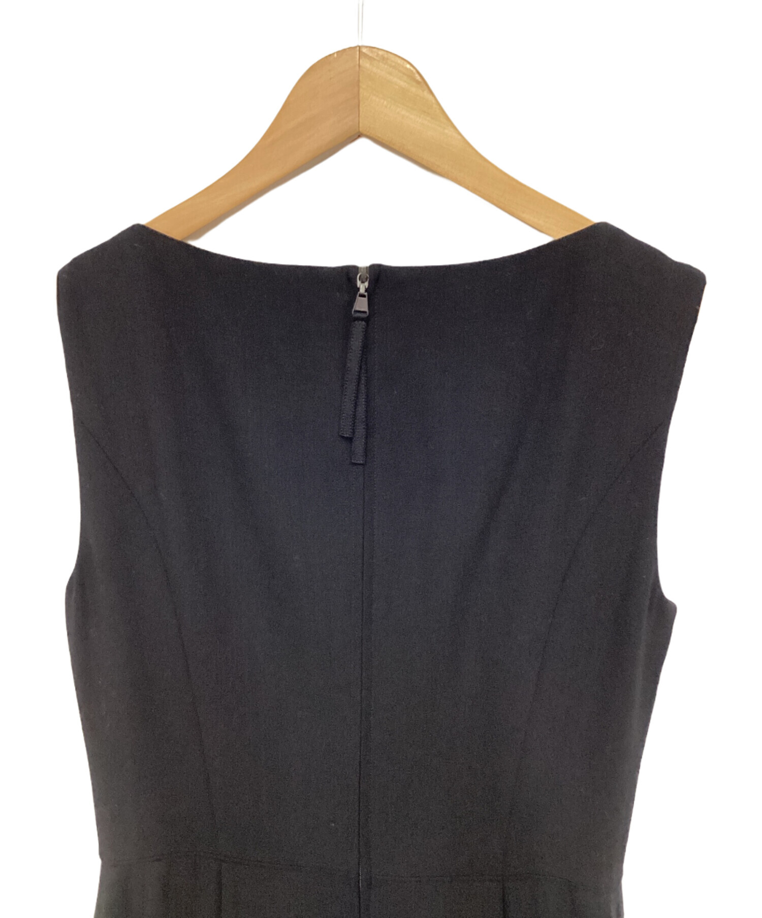 中古・古着通販】FOXEY (フォクシー) ノースリーブワンピース ブラック