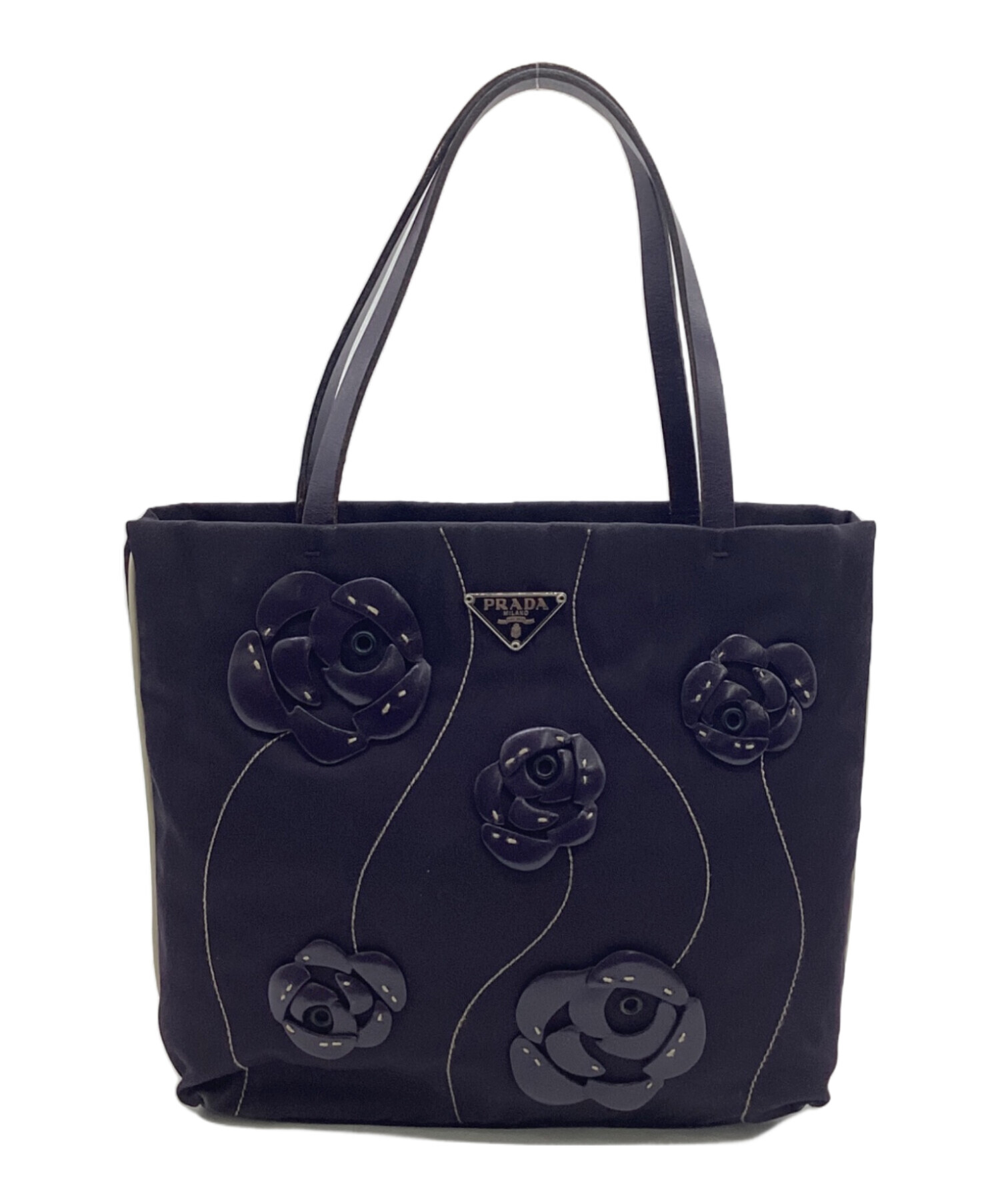 中古・古着通販】PRADA (プラダ) ナイロンハンドバッグ パープル