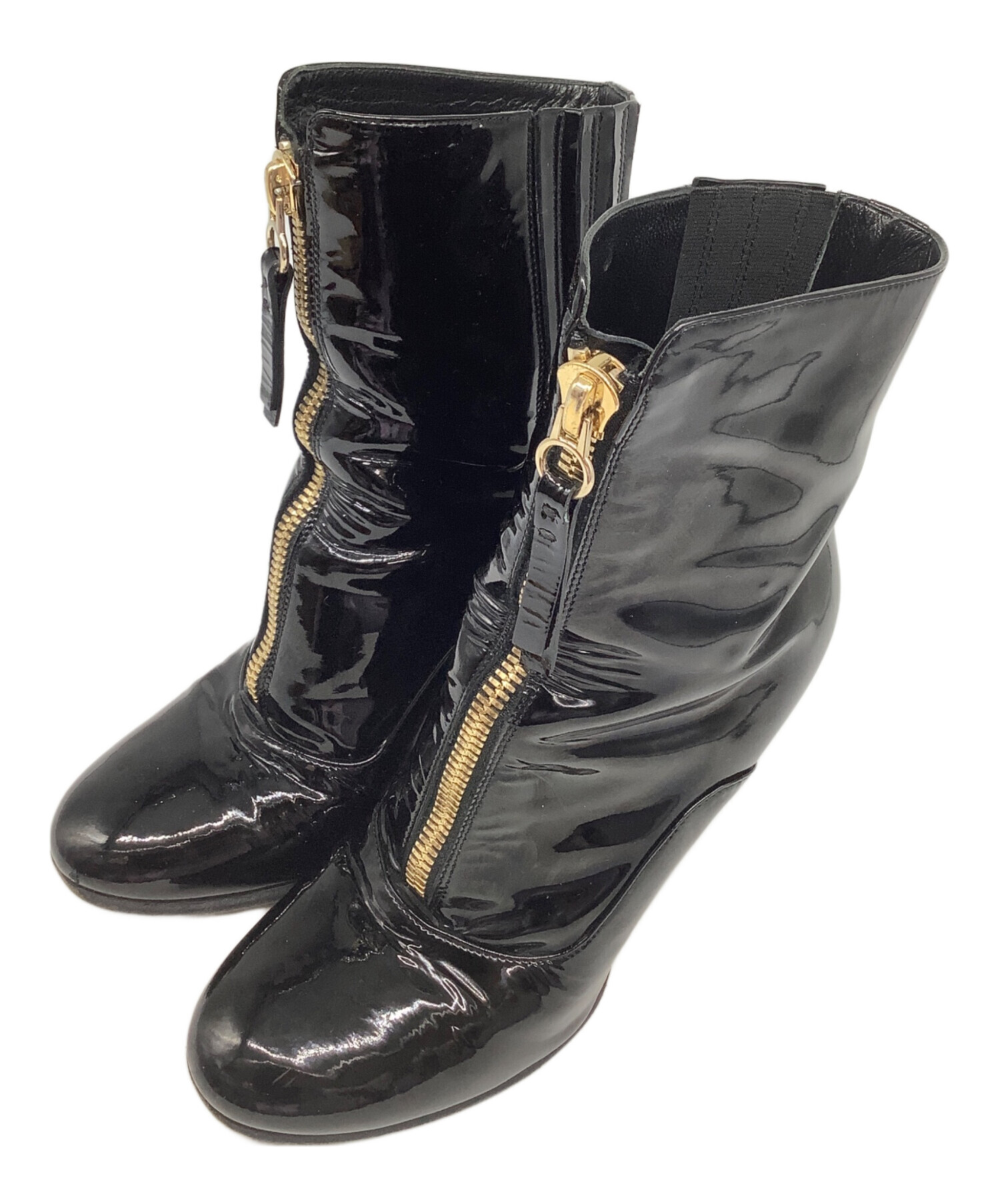 中古・古着通販】VALENTINO (ヴァレンティノ) ショートブーツ ブラック