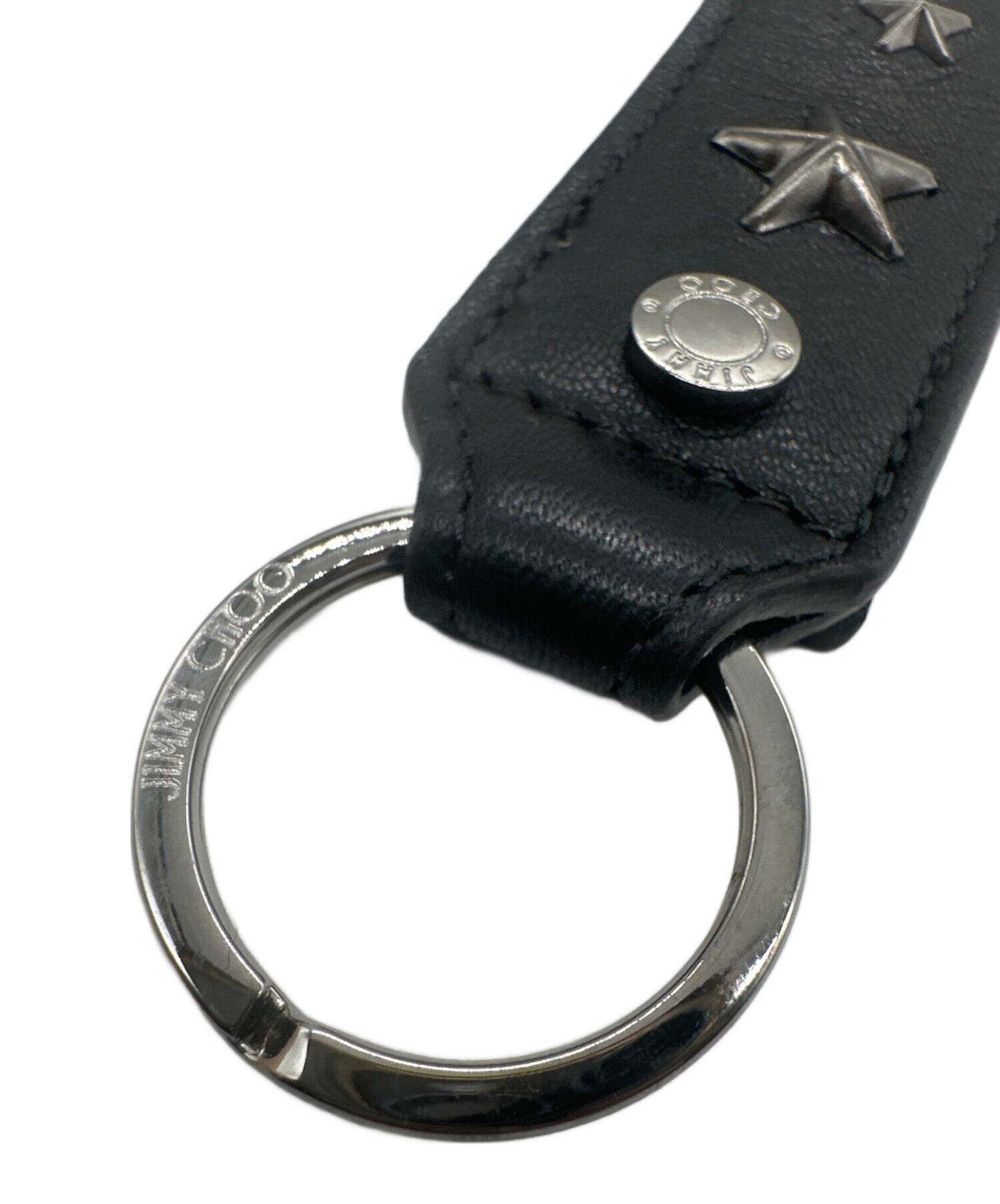 中古・古着通販】JIMMY CHOO (ジミーチュウ) キーリング ブラック