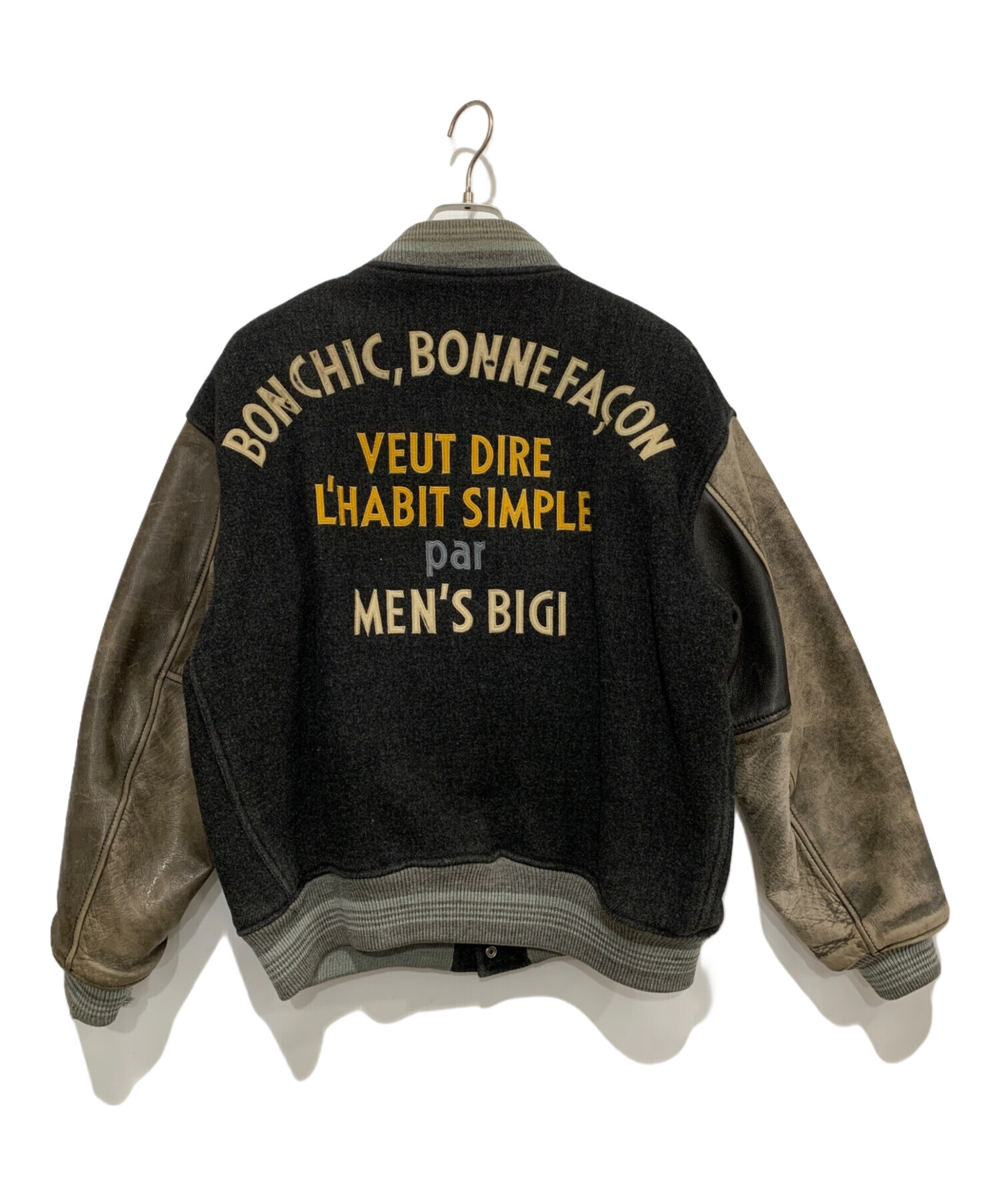 中古・古着通販】MEN'S BIGI (メンズビギ) スタジャン グレー サイズ:M