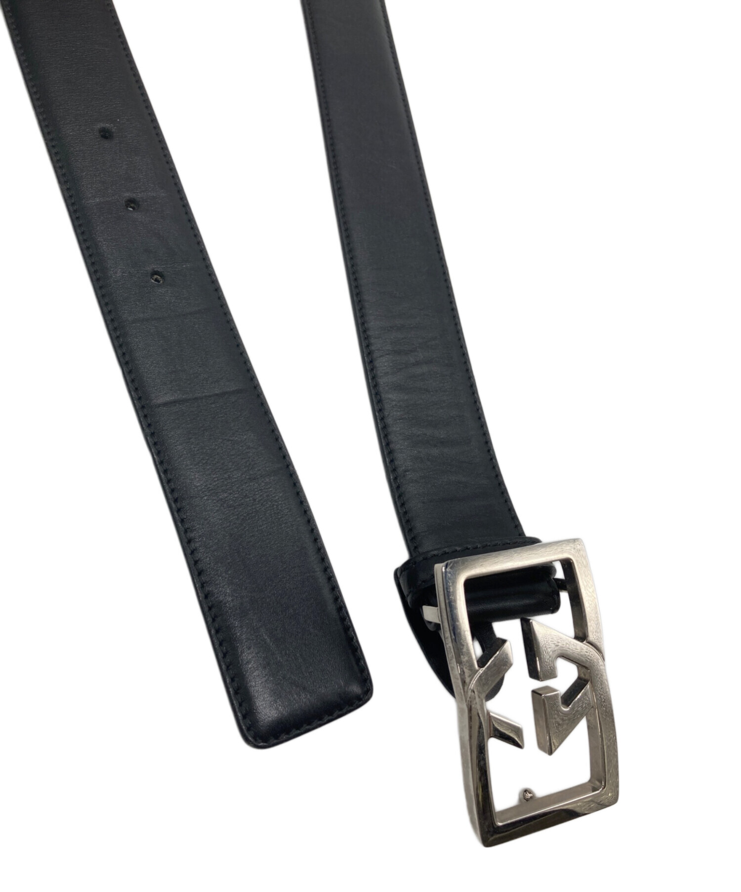 中古・古着通販】GUCCI (グッチ) レザーベルト ブラック｜ブランド