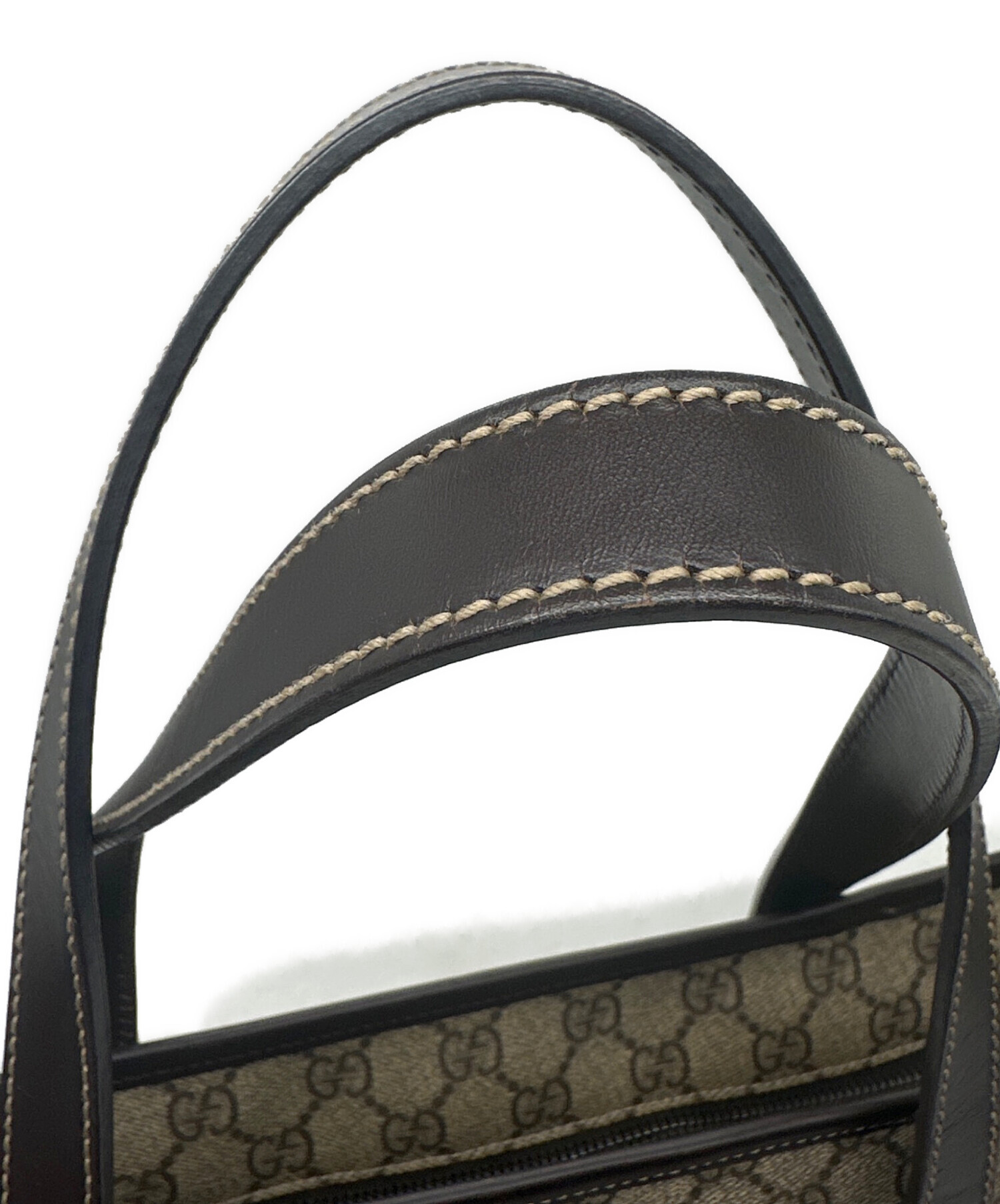 中古・古着通販】GUCCI (グッチ) ハンドバッグ ブラウン｜ブランド