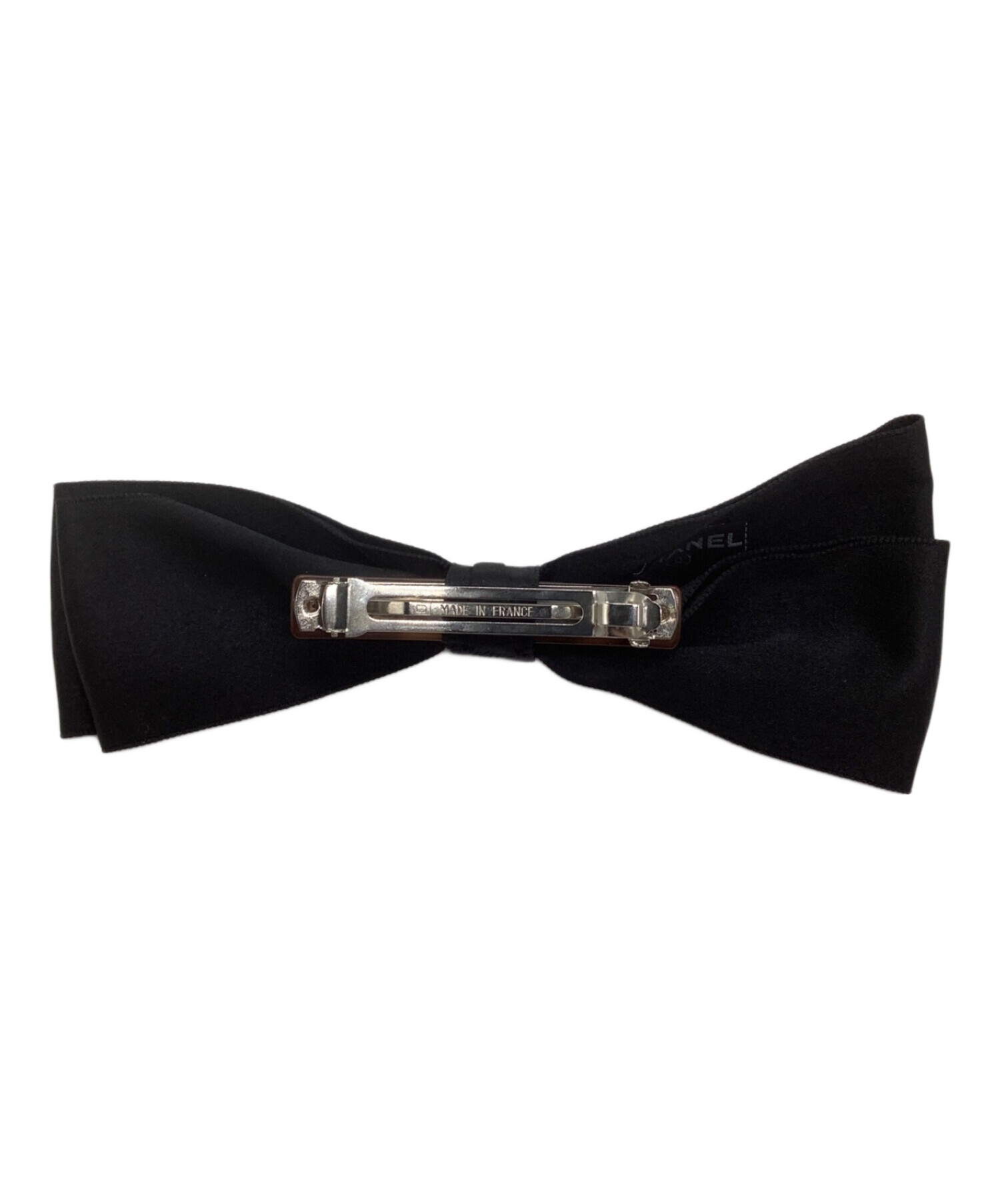 中古・古着通販】CHANEL (シャネル) リボンブローチ ブラック