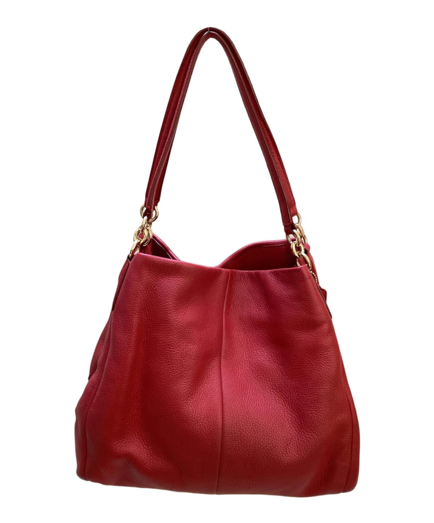 COACH コーチ ワンショルダーバッグ 7592 赤系 エンジ系 D16 Brandol