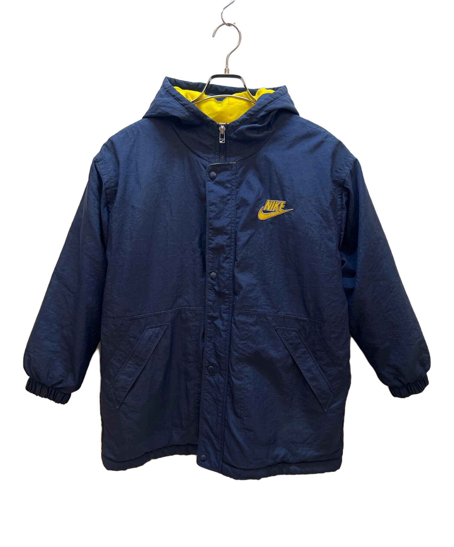 中古・古着通販】NIKE (ナイキ) ナイロンジャケット ネイビー×イエロー