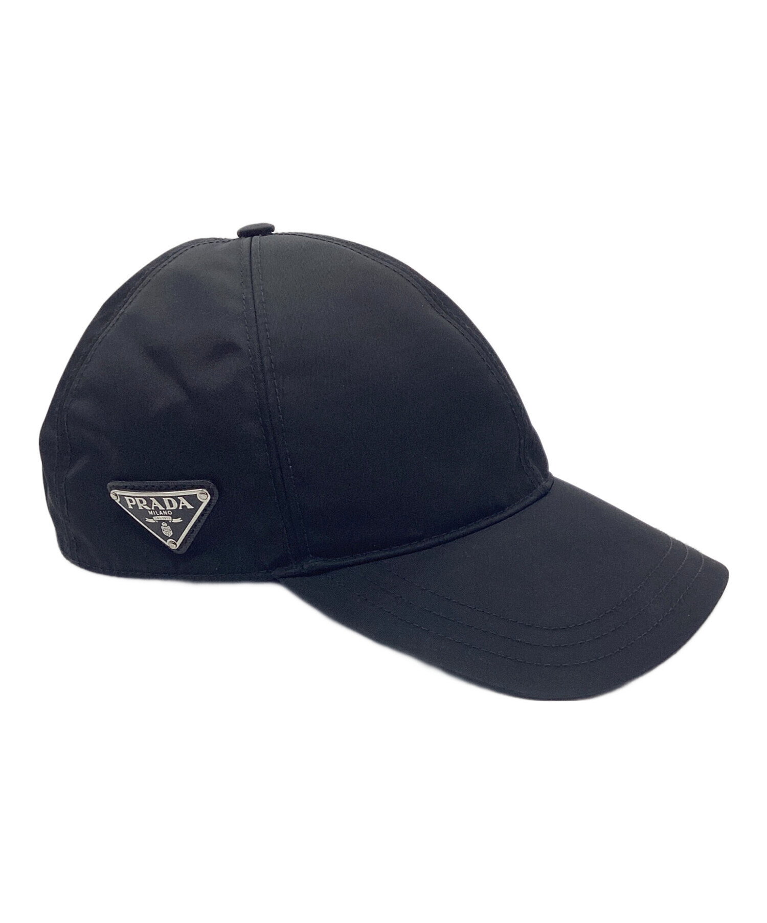 中古・古着通販】PRADA (プラダ) キャップ ブラック サイズ:M