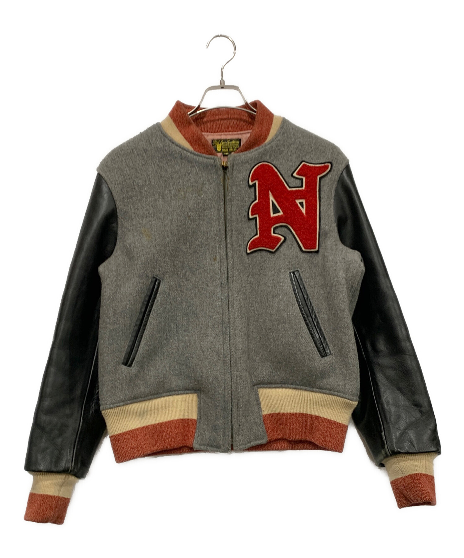 中古・古着通販】SUGAR CANE (シュガーケーン) スタジャン グレー