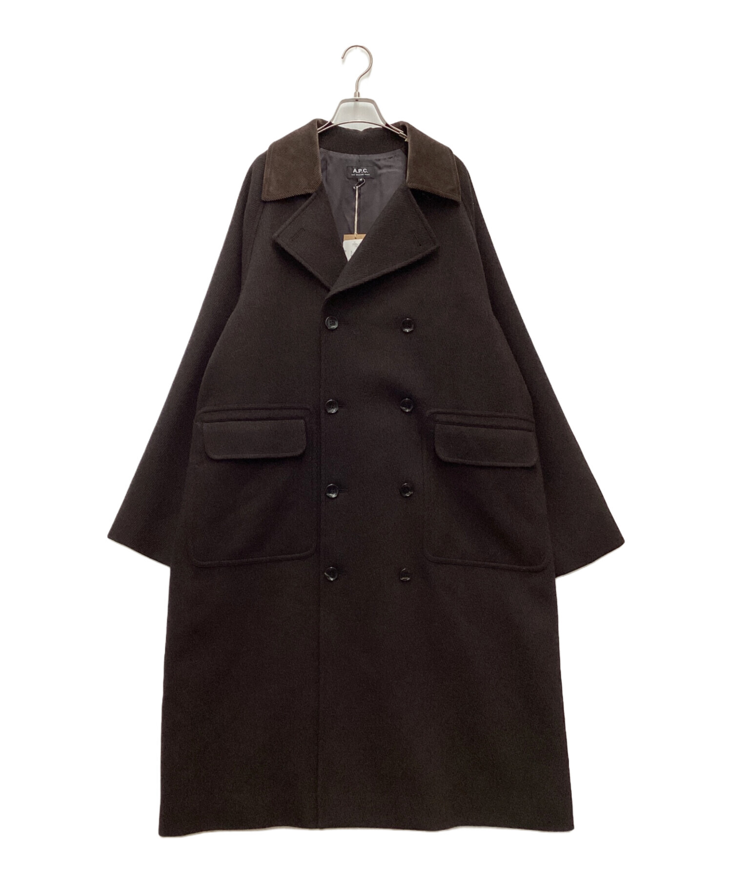 中古・古着通販】A.P.C. (アーペーセー) ウールコート ブラウン サイズ