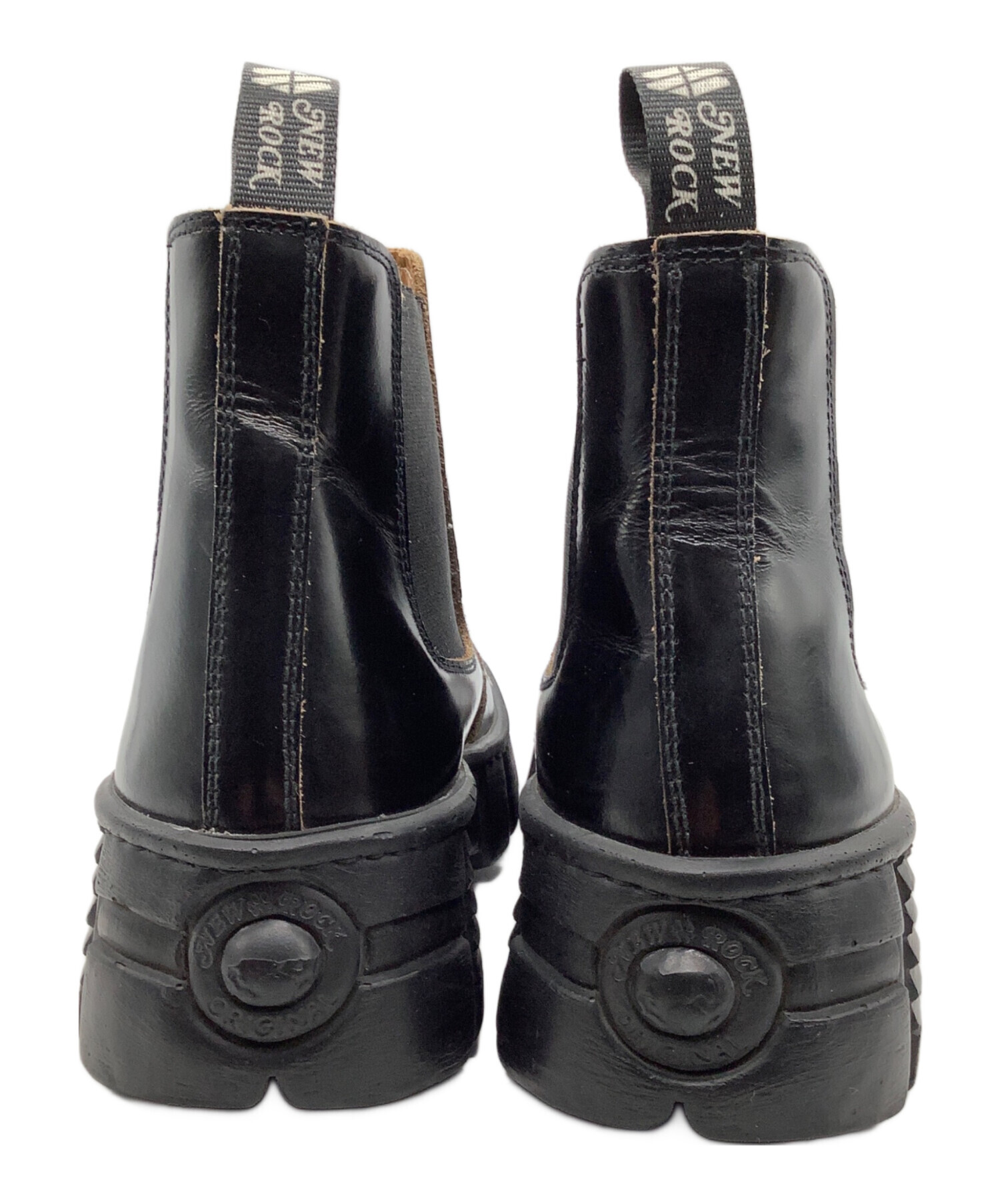 中古・古着通販】NEW ROCK (ニューロック) サイドゴアブーツ ブラック