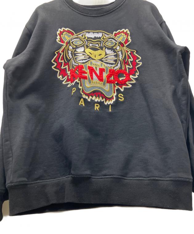 中古・古着通販】KENZO (ケンゾー) タイガー刺繍スウェット ブラック