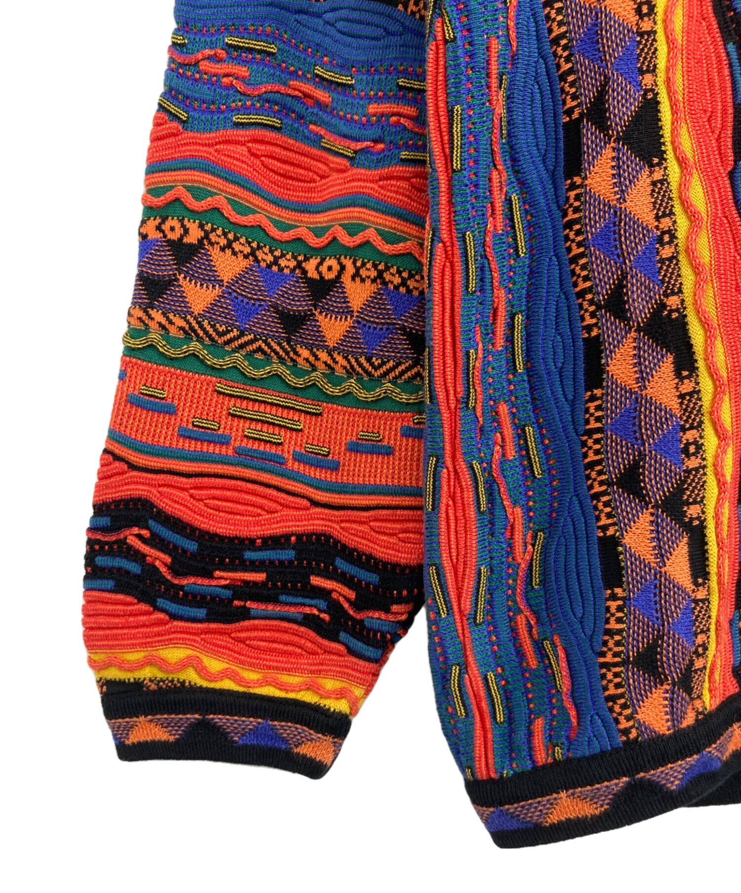 中古・古着通販】TUNDRA (ツンドラ) TUNDRA 3Dニット ピンク×ブルー