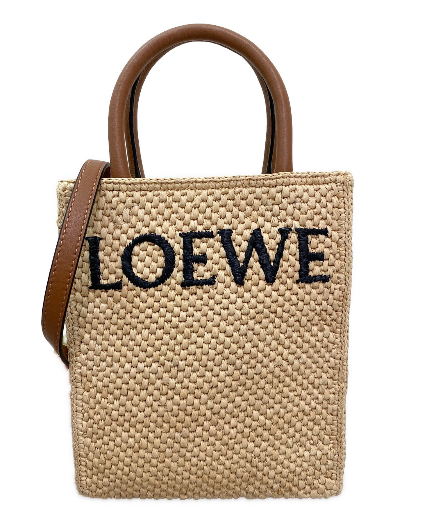 中古・古着通販】LOEWE (ロエベ) スタンダードA5トートバッグ ベージュ