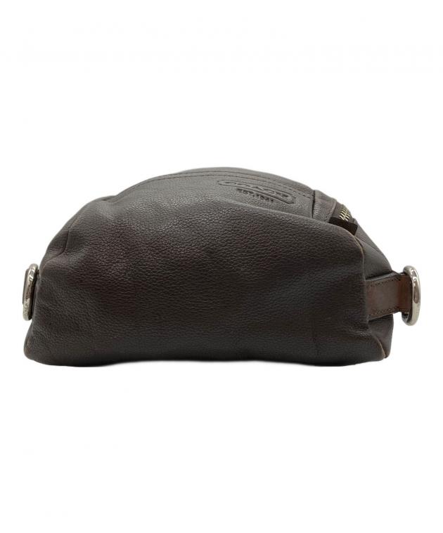 中古・古着通販】COACH (コーチ) レザーボディーバッグ ブラウン