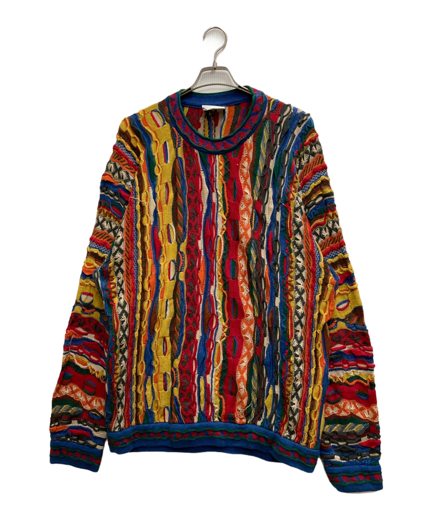 中古・古着通販】Coogi (クージー) 3Dケーブルニット マルチカラー