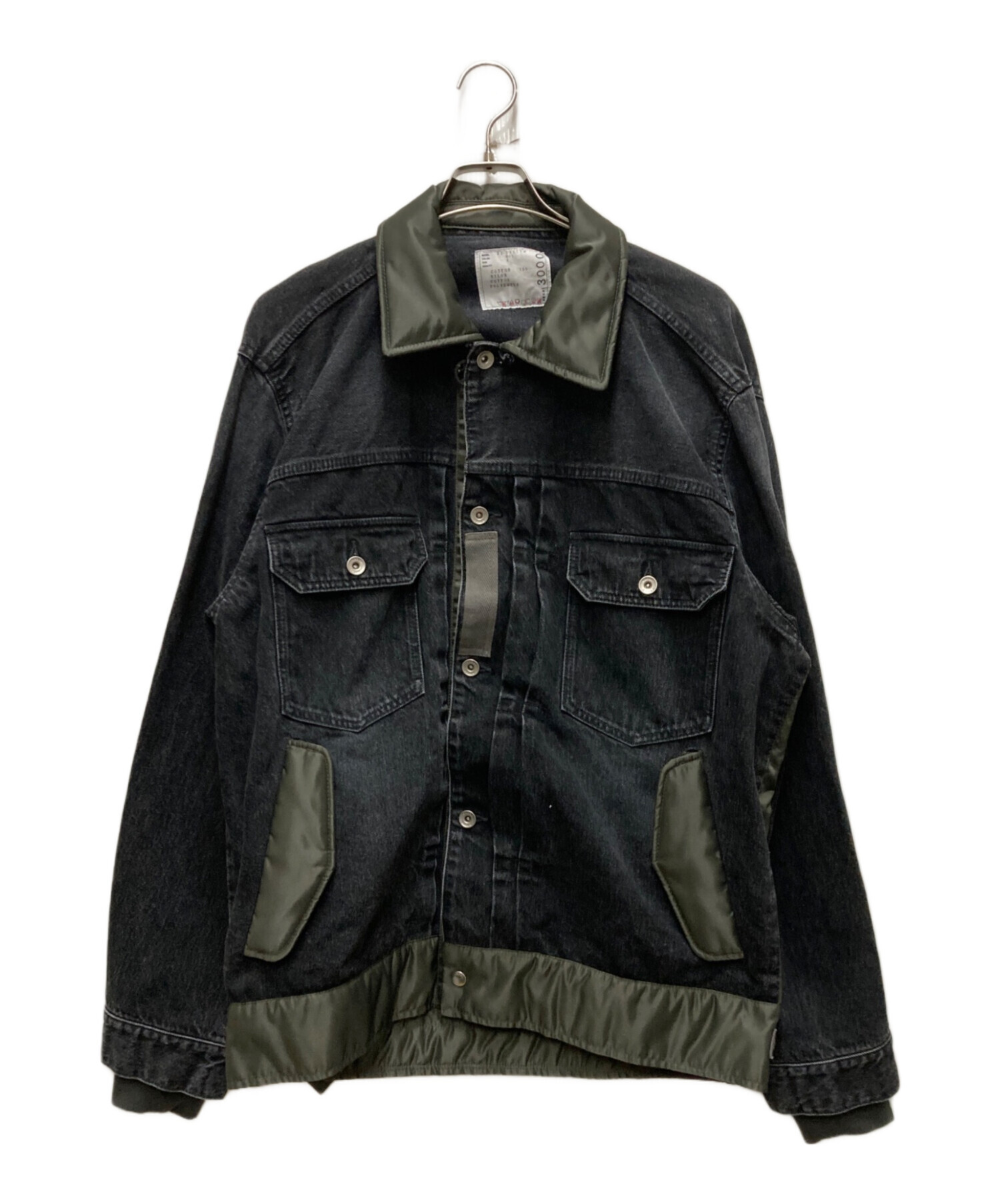 中古・古着通販】sacai (サカイ) ナイロンドッキング デニムジャケット