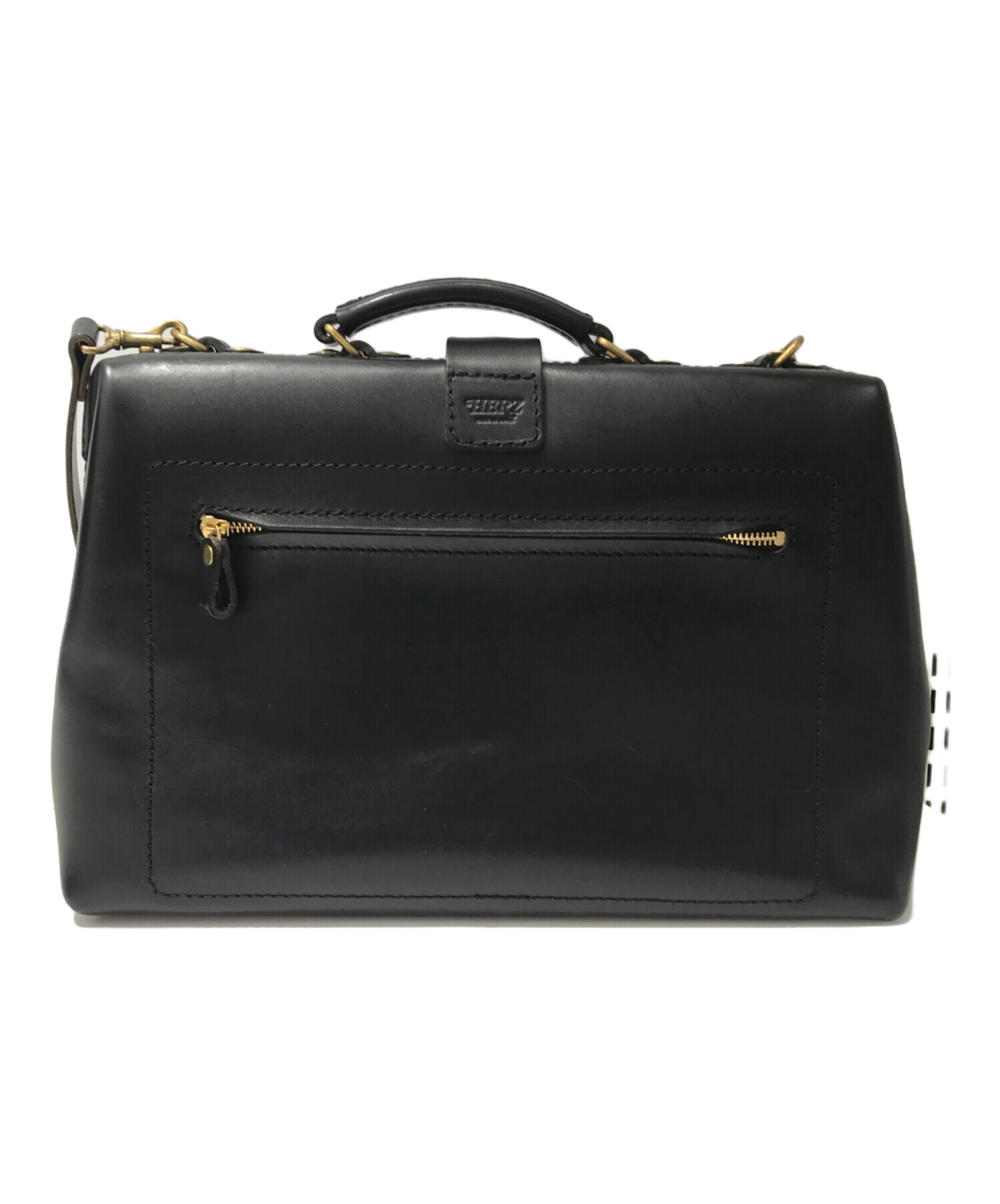 カスタム多数】HERZ ソフトダレスバッグ 2way ショルダーバッグ 黒 鞄