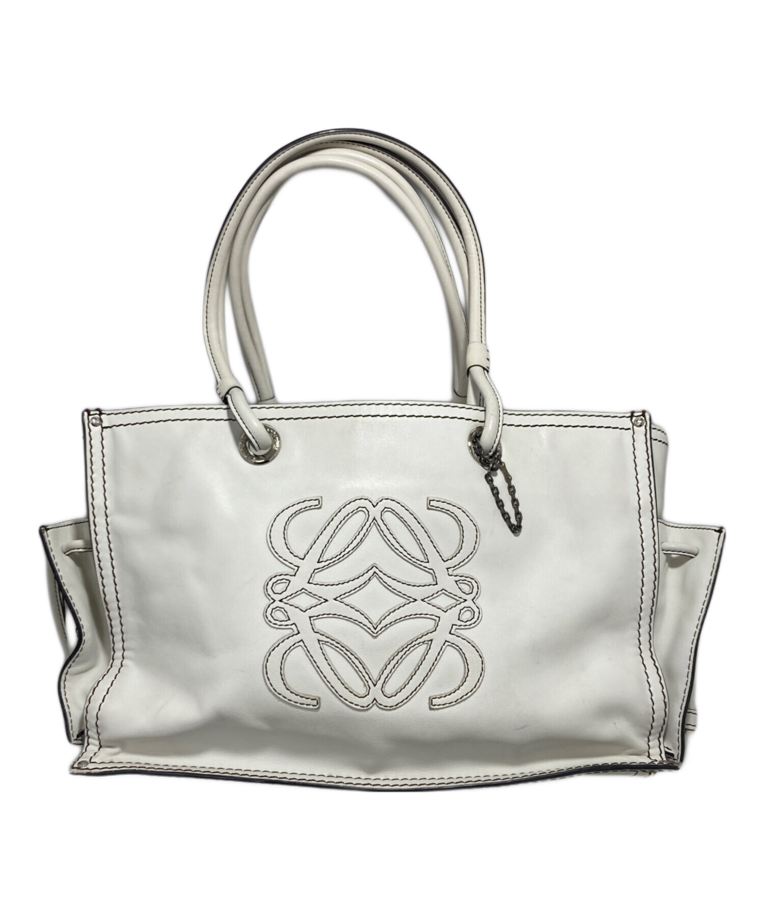 中古・古着通販】LOEWE (ロエベ) トートバッグ ホワイト｜ブランド