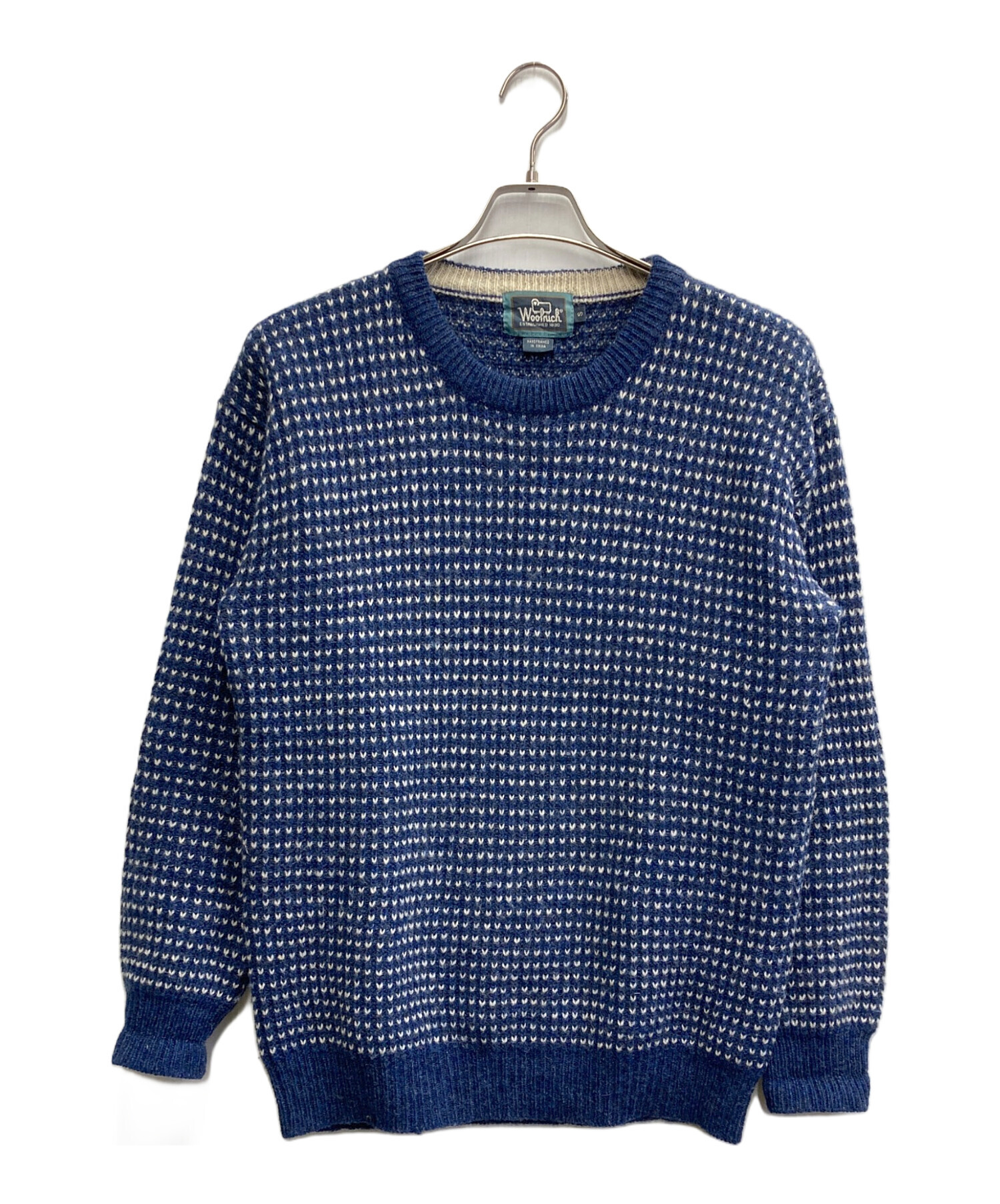 中古・古着通販】WOOLRICH (ウールリッチ) バーズアイニット ネイビー