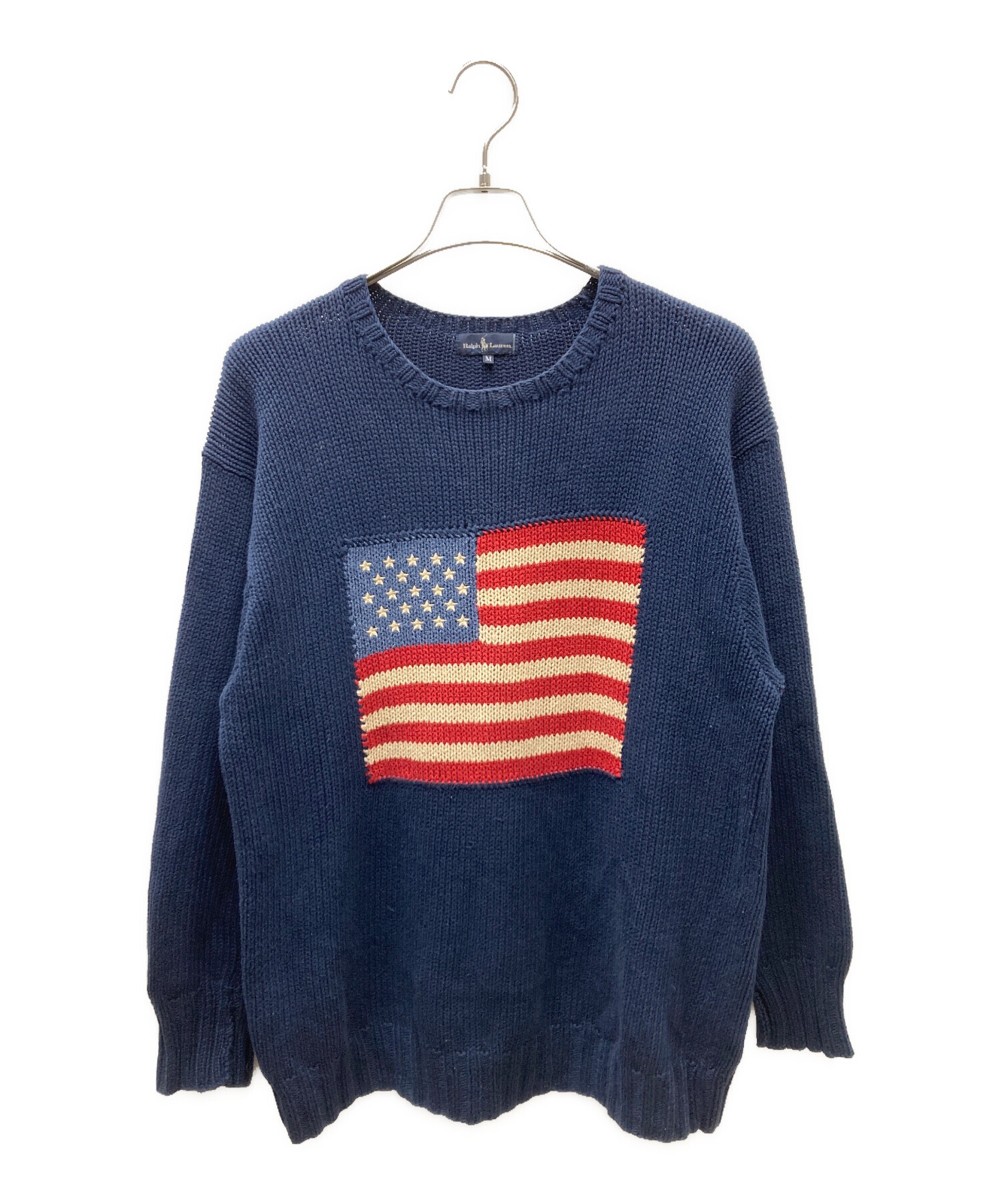中古・古着通販】RALPH LAUREN (ラルフローレン) USED 星条旗ニット
