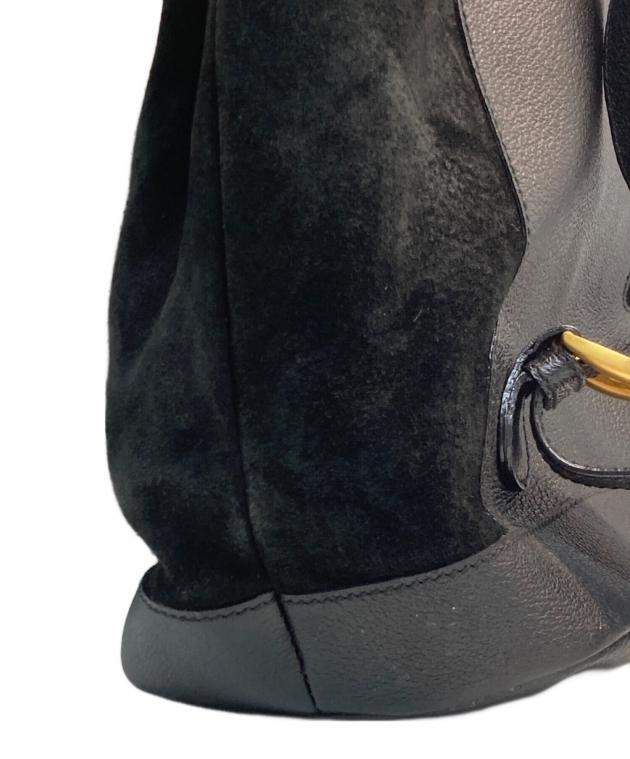 中古・古着通販】GUCCI (グッチ) バンブー スエード 巾着リュック