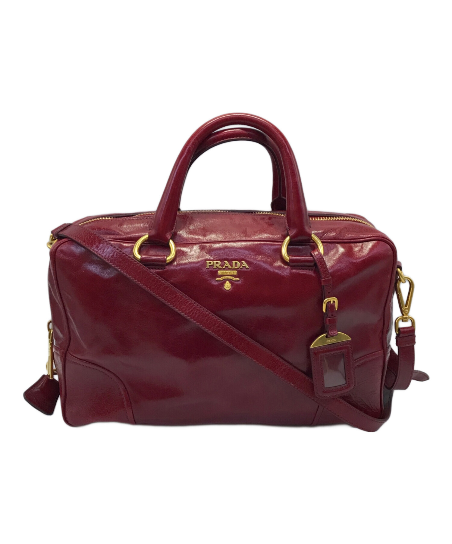 中古・古着通販】PRADA (プラダ) VITELLO SHINE 2WAY ショルダーバッグ