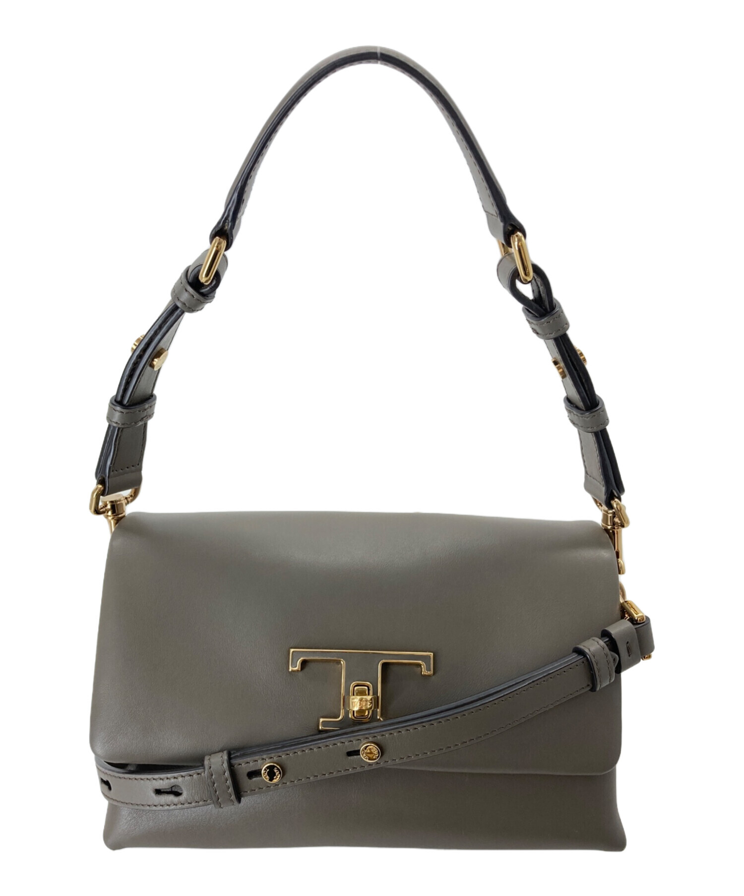 中古・古着通販】TOD'S (トッズ) Tタイムレスレザーフラップバッグミニ