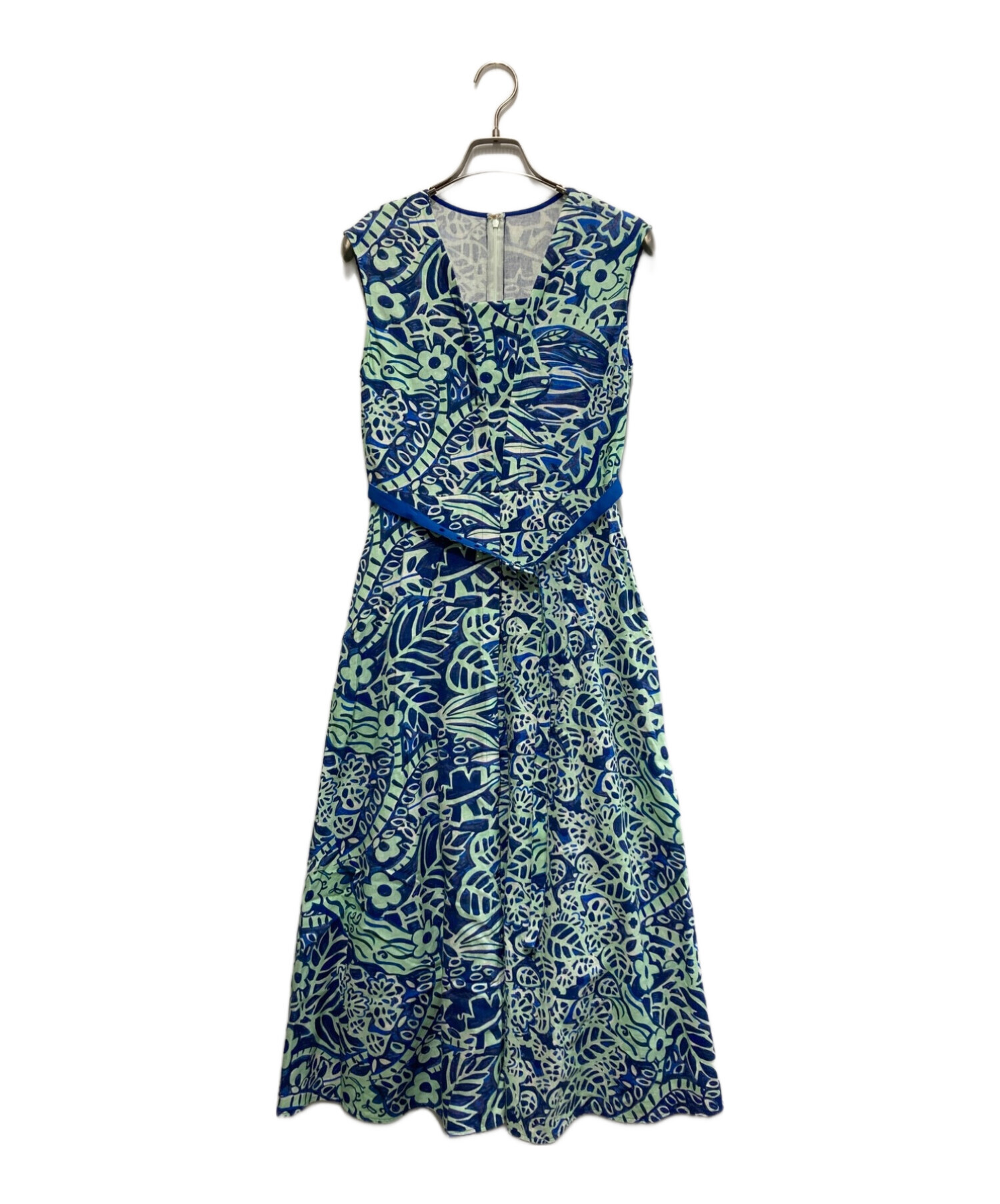 中古・古着通販】ANAYI (アナイ) 花柄リネンブレンドノースリーブ