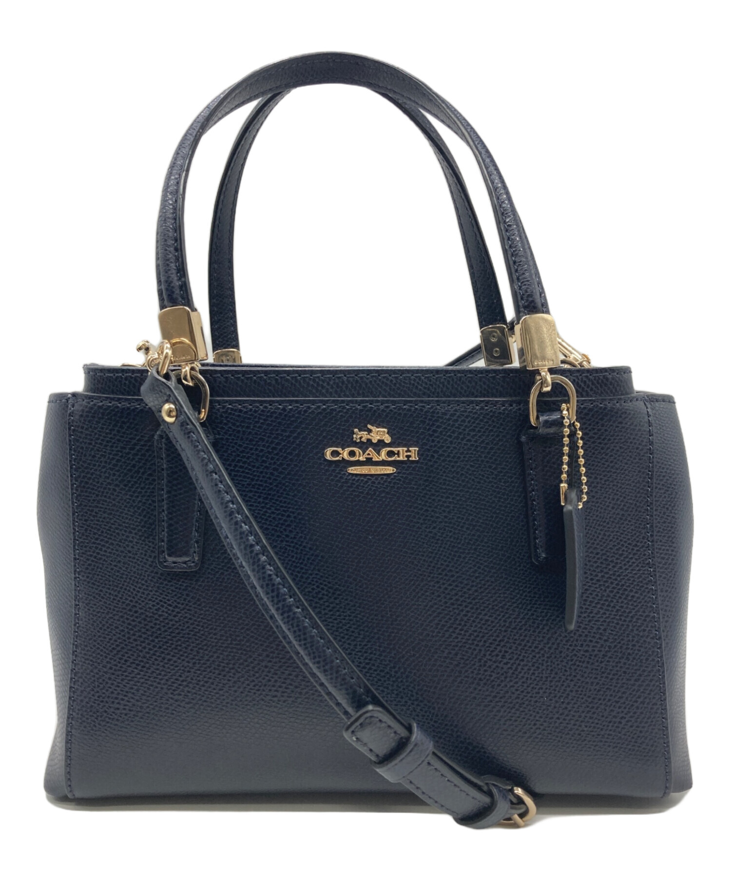 中古・古着通販】COACH (コーチ) 2WAYショルダーバッグ ネイビー