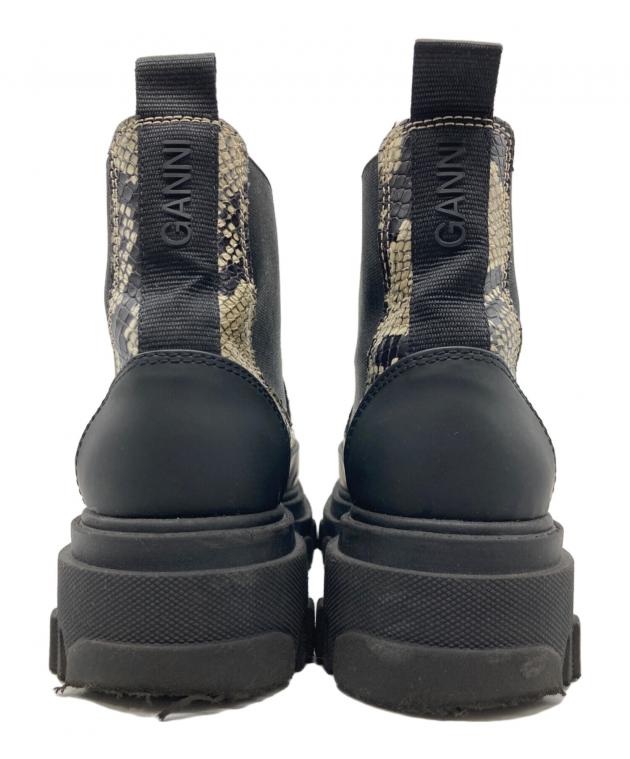 中古・古着通販】Ganni (ガニー) サイドゴアブーツ ベージュ サイズ:36