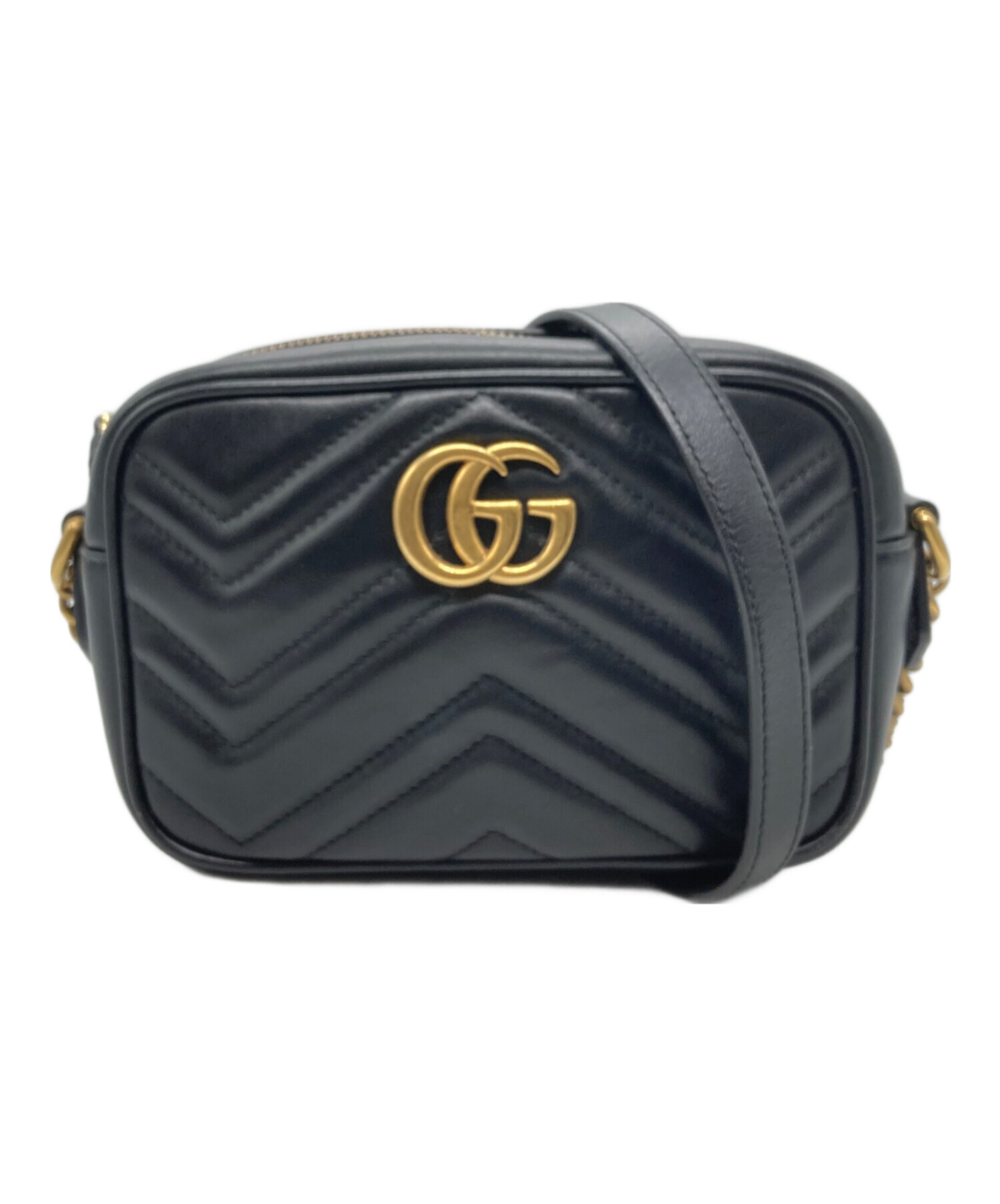 中古・古着通販】GUCCI (グッチ) ミニショルダーバッグ ブラック