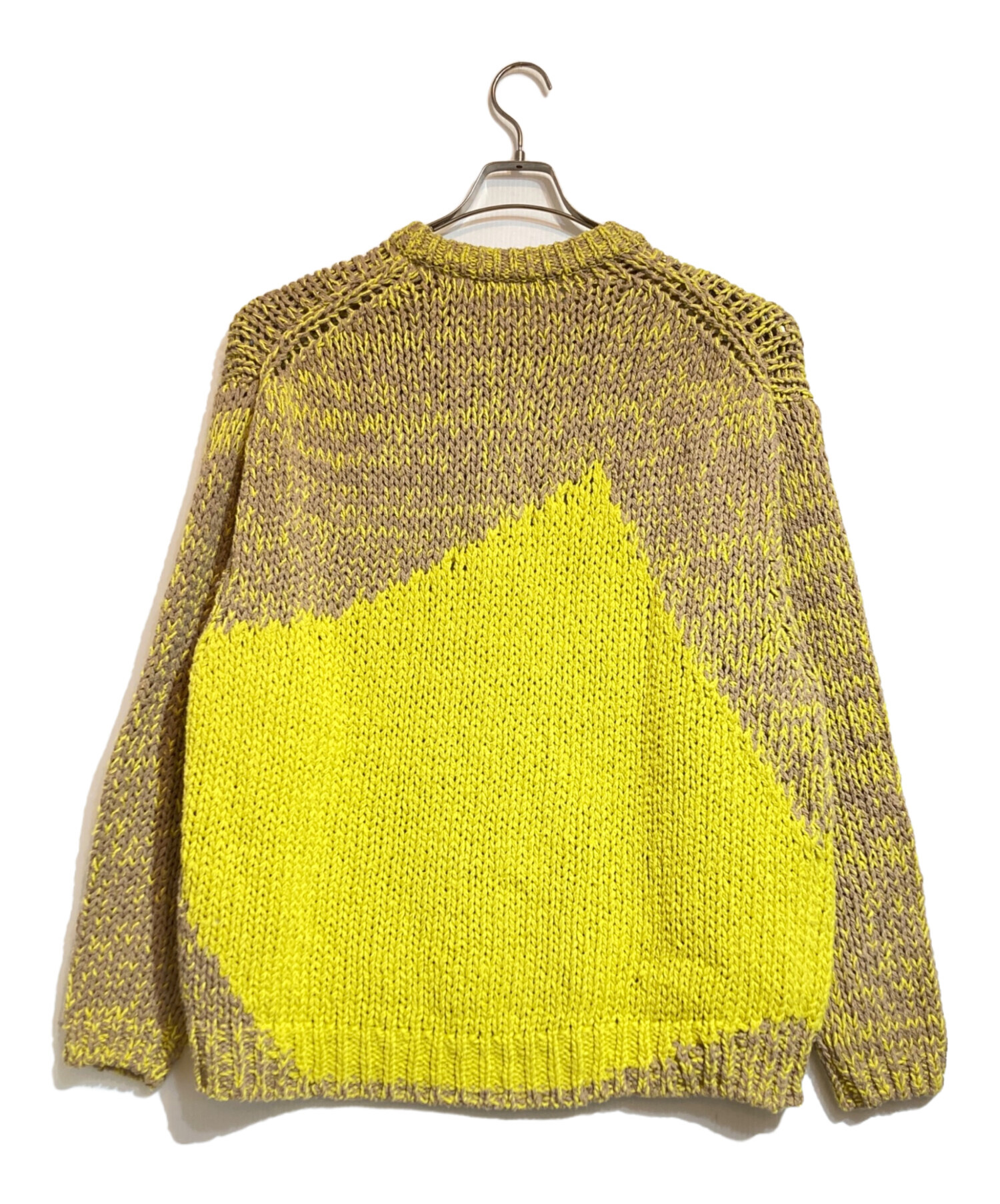 中古・古着通販】YOKE (ヨーク) INTARSIA CREWNECK SWEATER イエロー