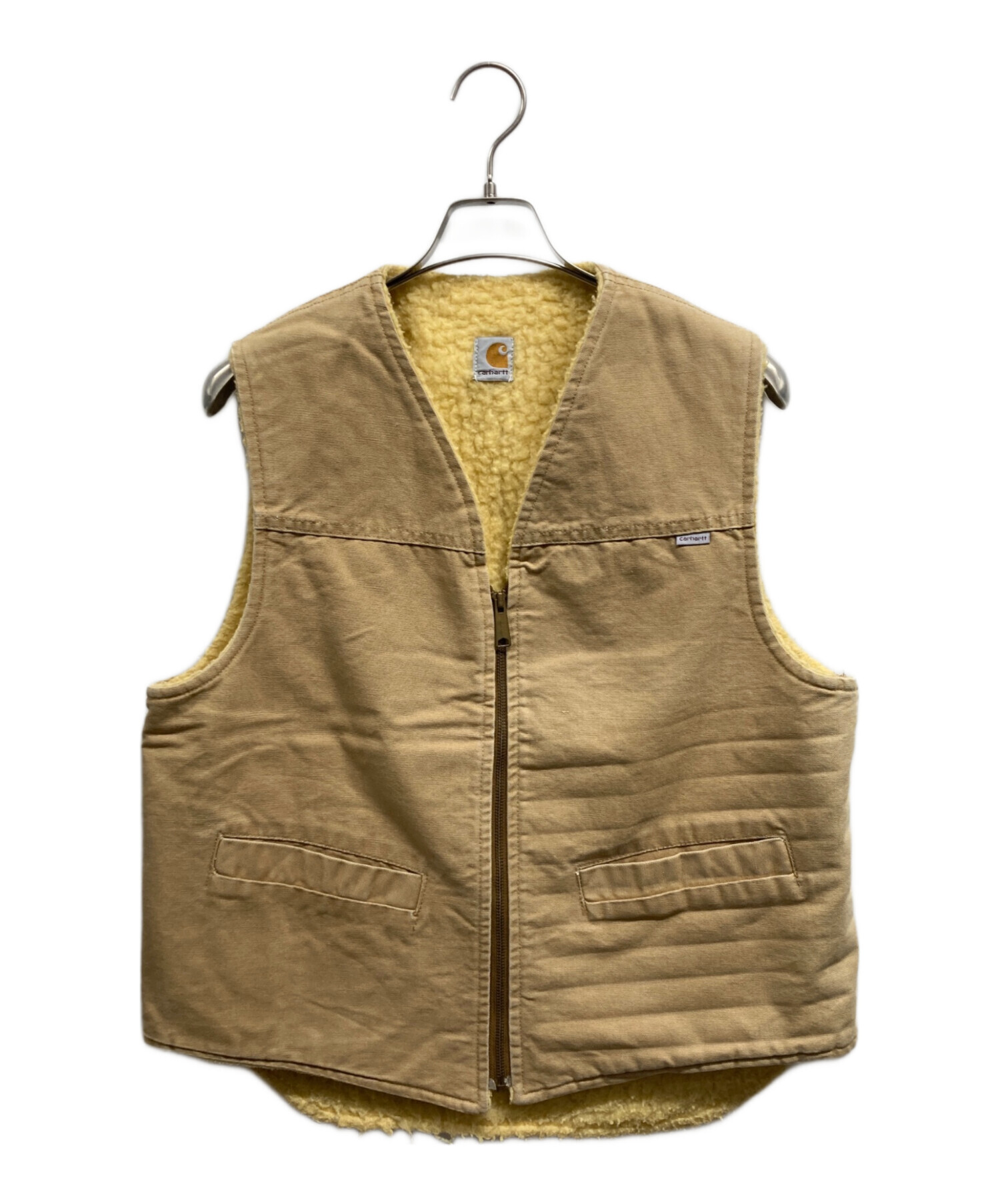 中古・古着通販】CarHartt (カーハート) 80Sダックベスト ベージュ