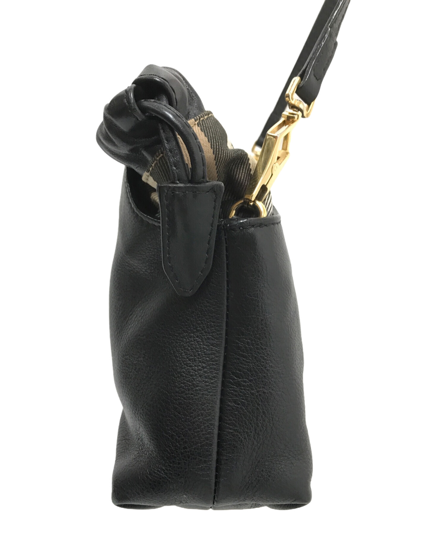 中古・古着通販】BURBERRY (バーバリー) ノヴァチェック巾着ショルダー