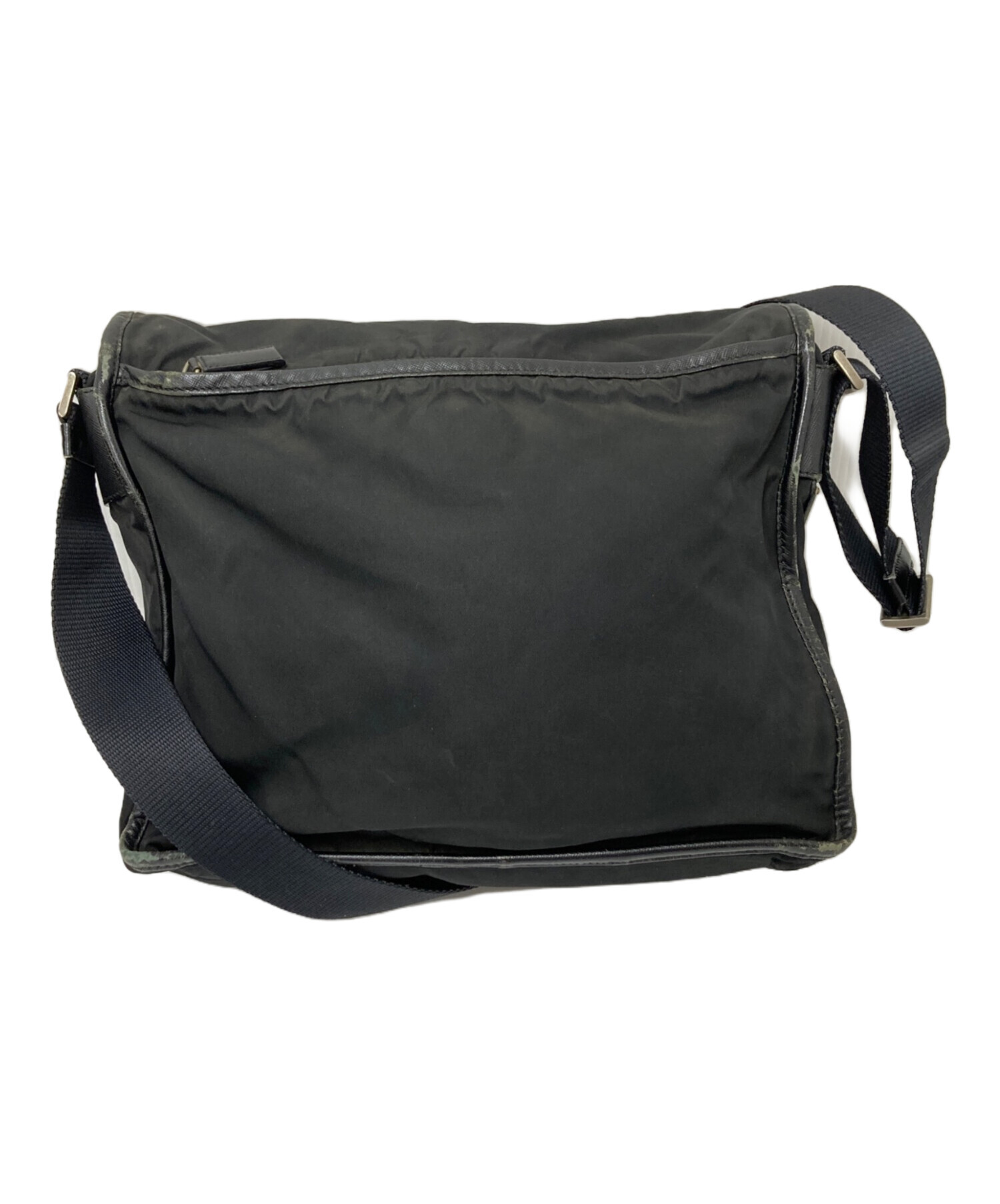 中古・古着通販】PRADA (プラダ) ナイロンショルダーバッグ ブラック