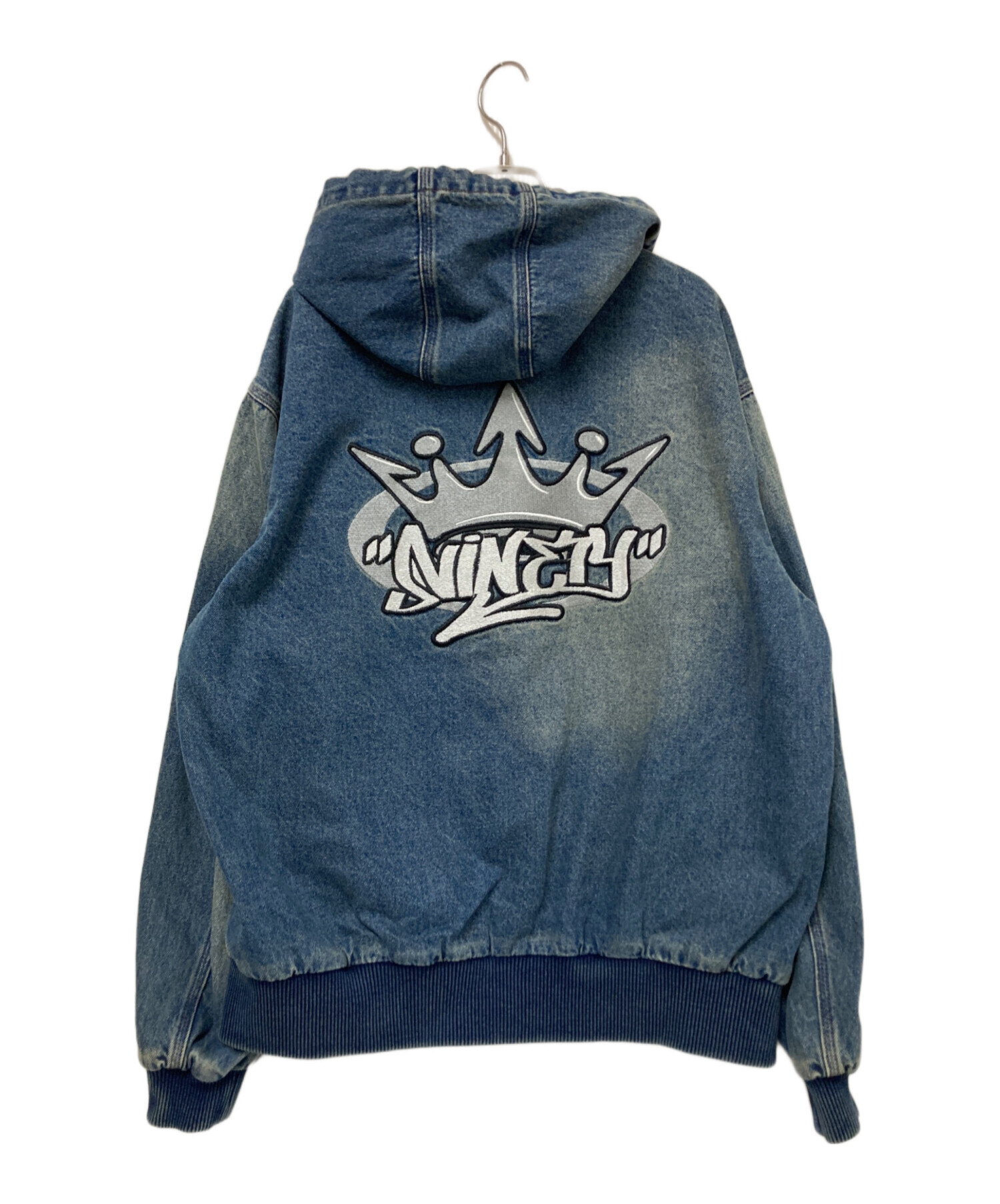 中古・古着通販】9090 (9090) King Logo Vintage Denim Hoodie