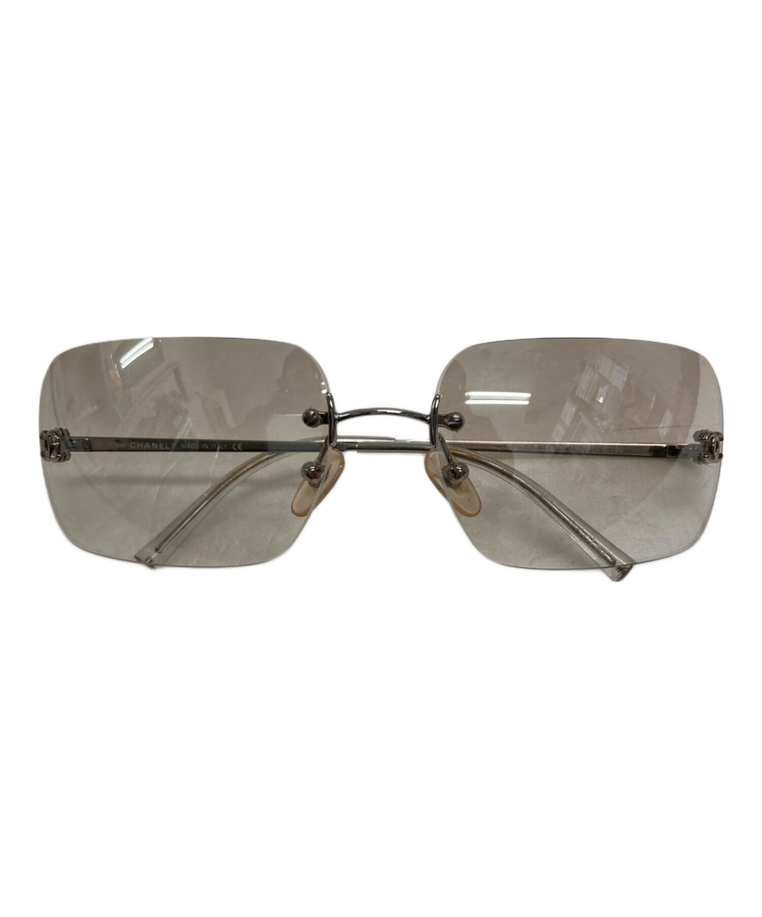 中古・古着通販】CHANEL (シャネル) リムレスサングラス シルバー