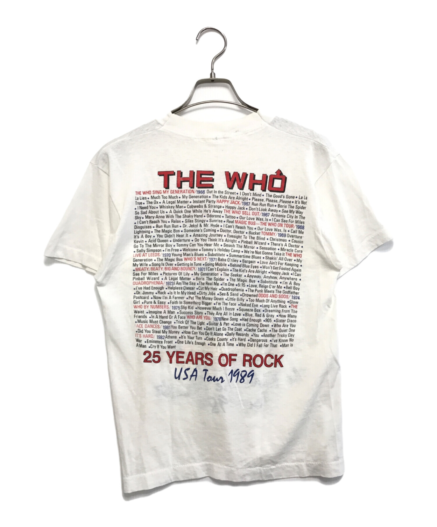 中古・古着通販】バンドTシャツ (バンドTシャツ) 80s THE WHO(ザ・フー