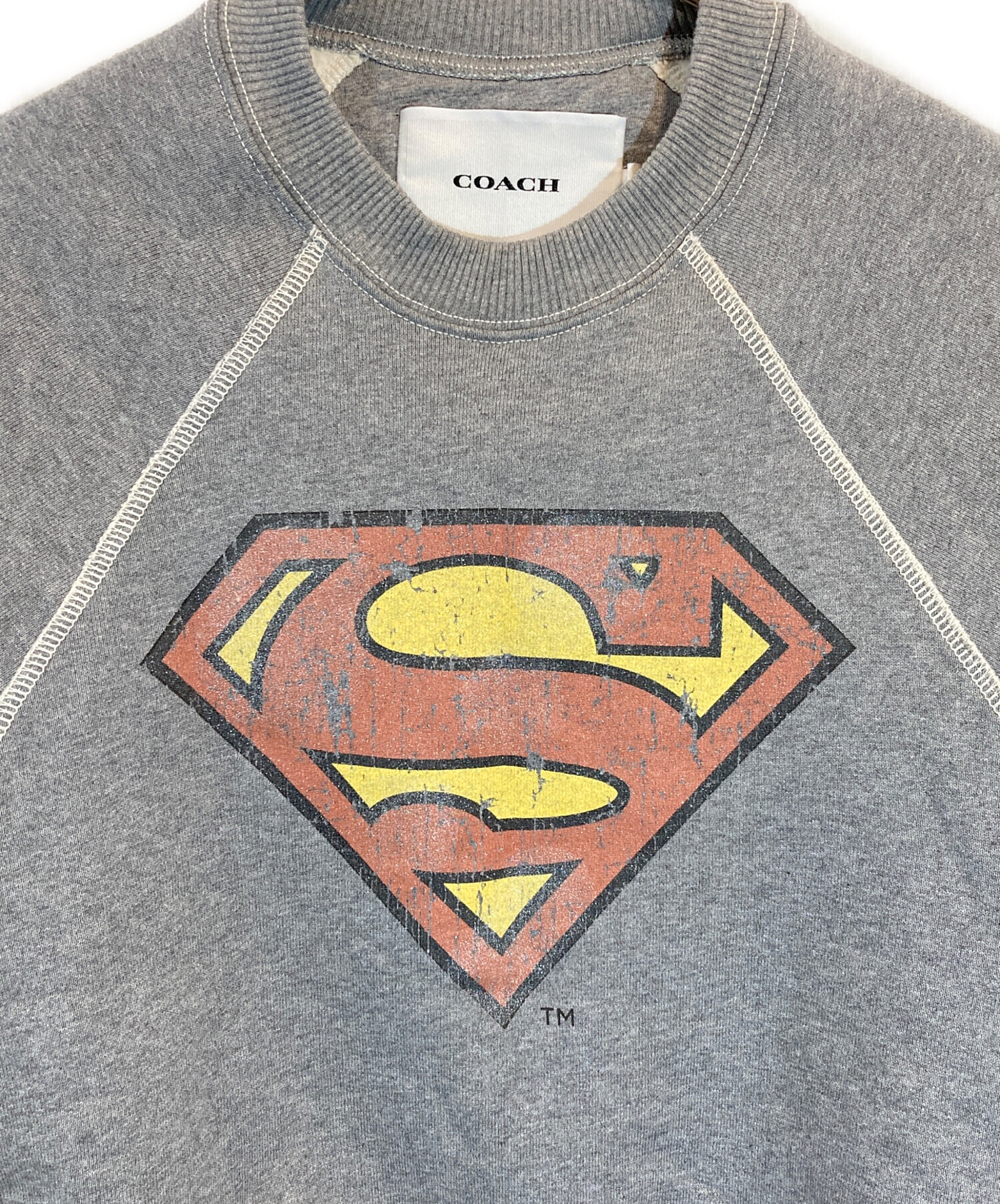 中古・古着通販】COACH (コーチ) DC SUPERMANコラボスウェット グレー