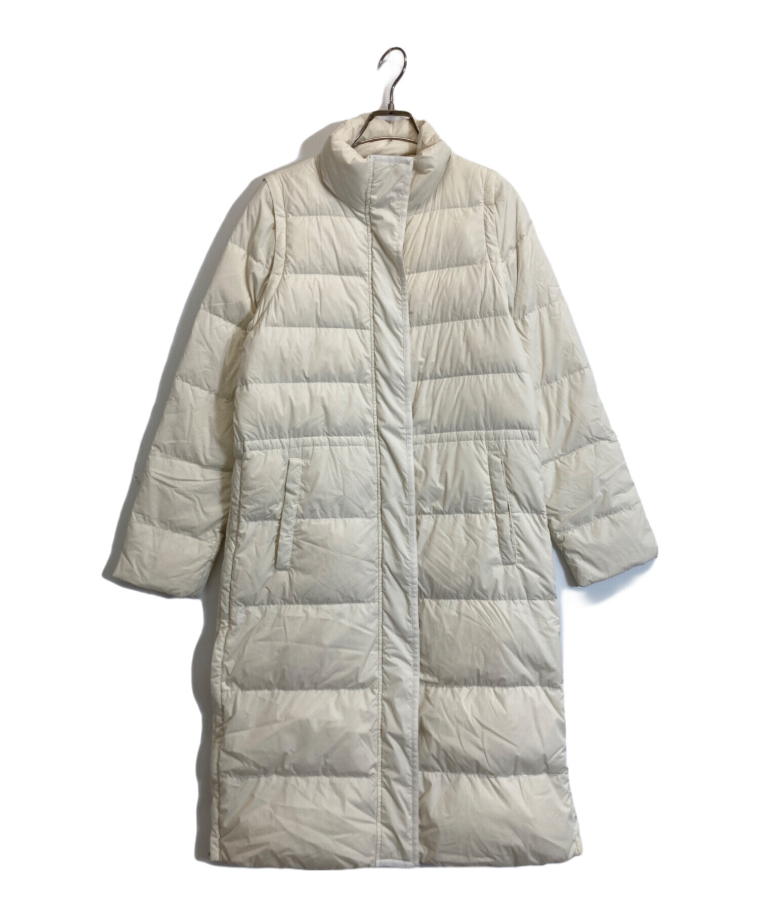 中古・古着通販】theory (セオリー) ロングダウンコート アイボリー