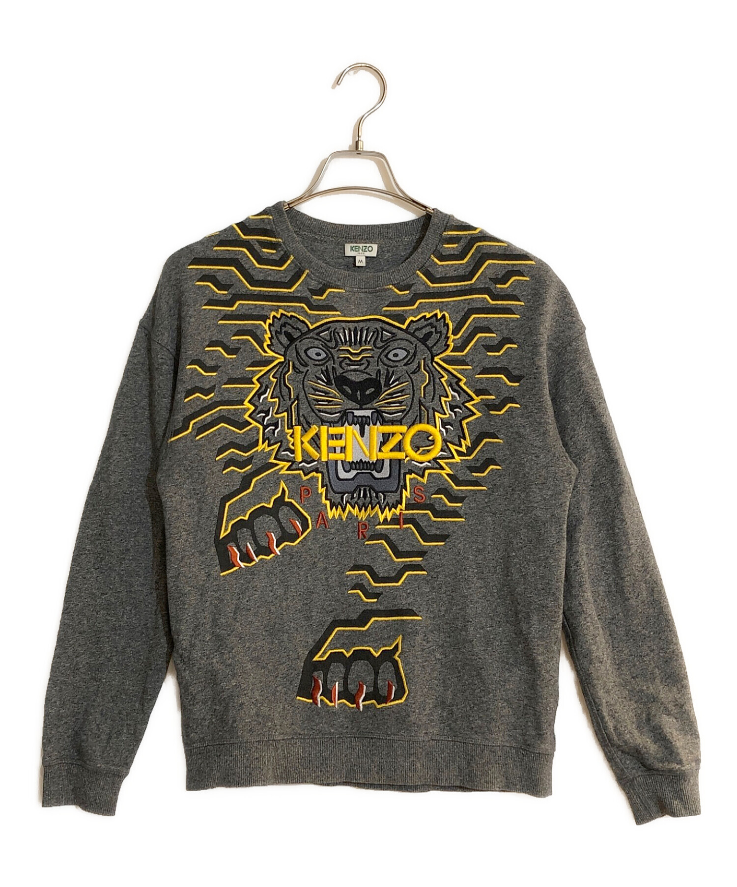 中古・古着通販】KENZO (ケンゾー) タイガー刺繍スウェット グレー