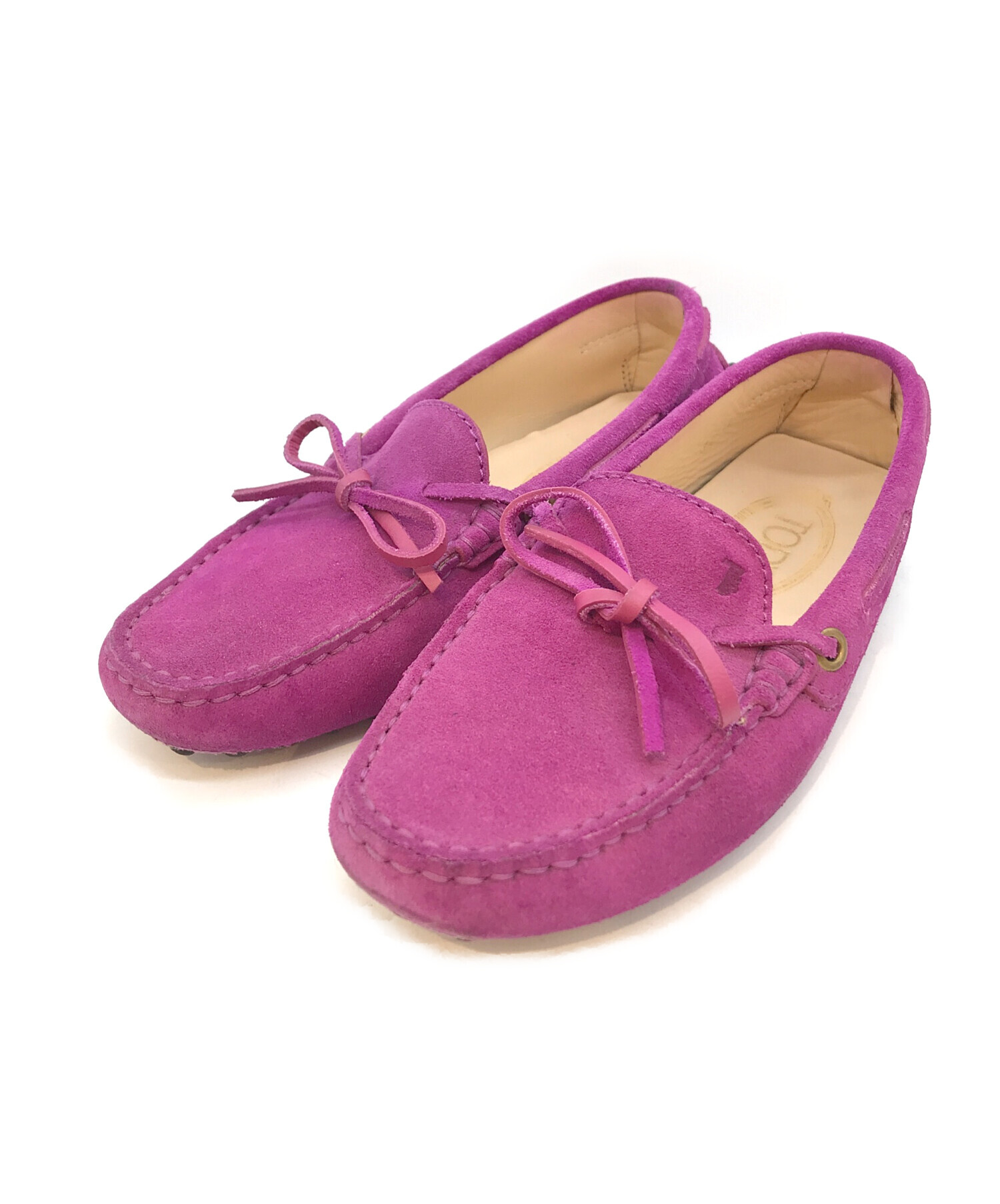 中古・古着通販】TOD'S (トッズ) モカシンシューズ ピンク サイズ:34