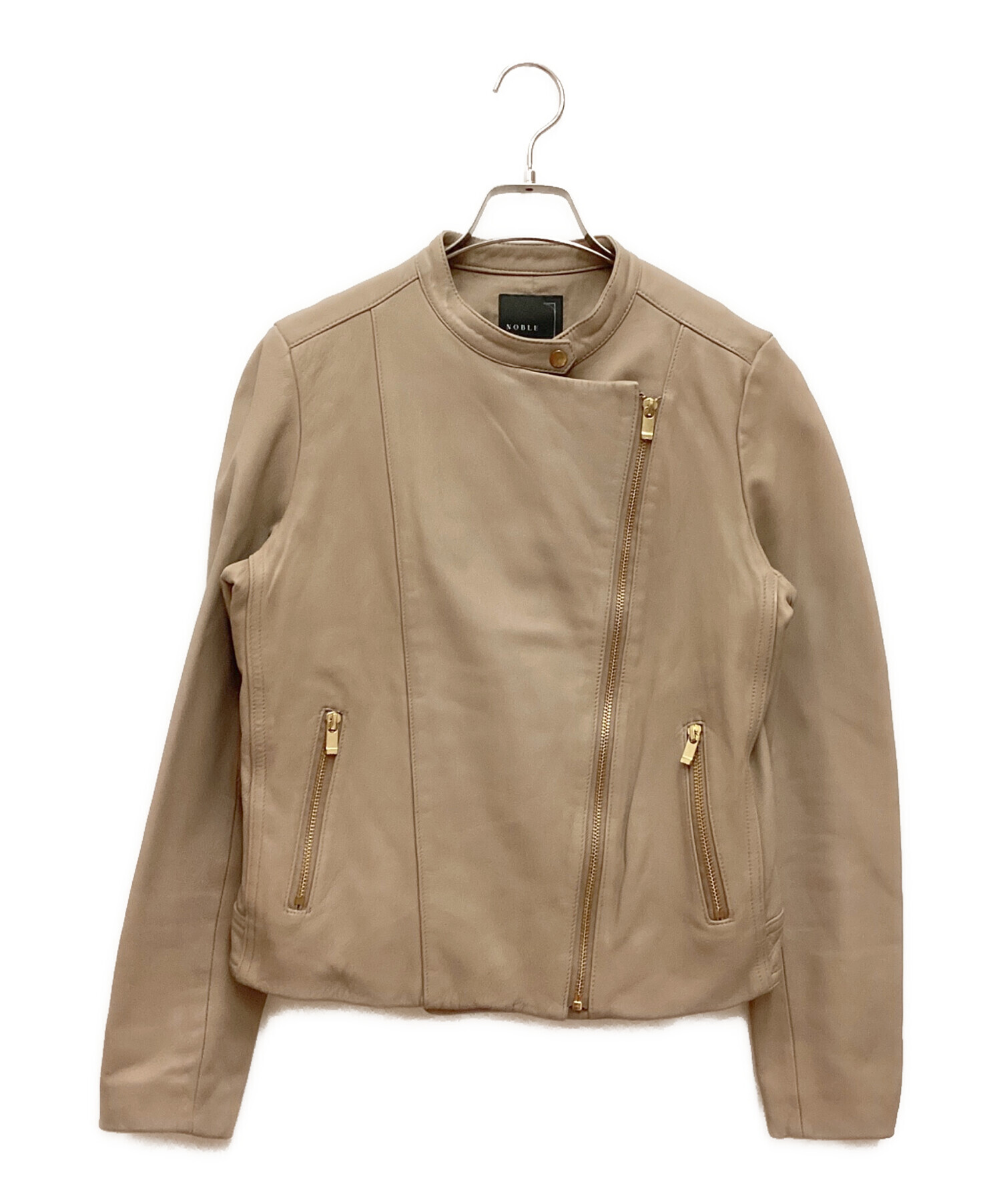 中古・古着通販】Noble (ノーブル) ソフトラムレザーライダース