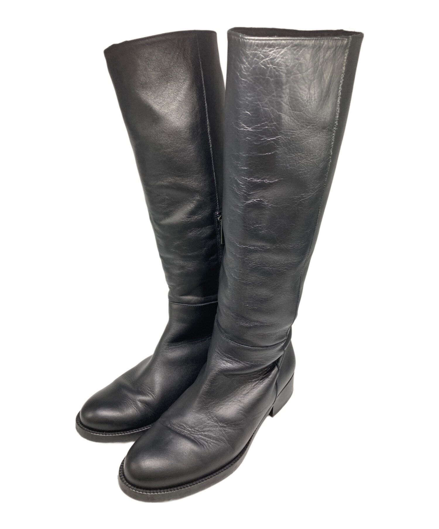 中古・古着通販】REMME (レメ) ロングブーツ ブラック サイズ:24cm(38