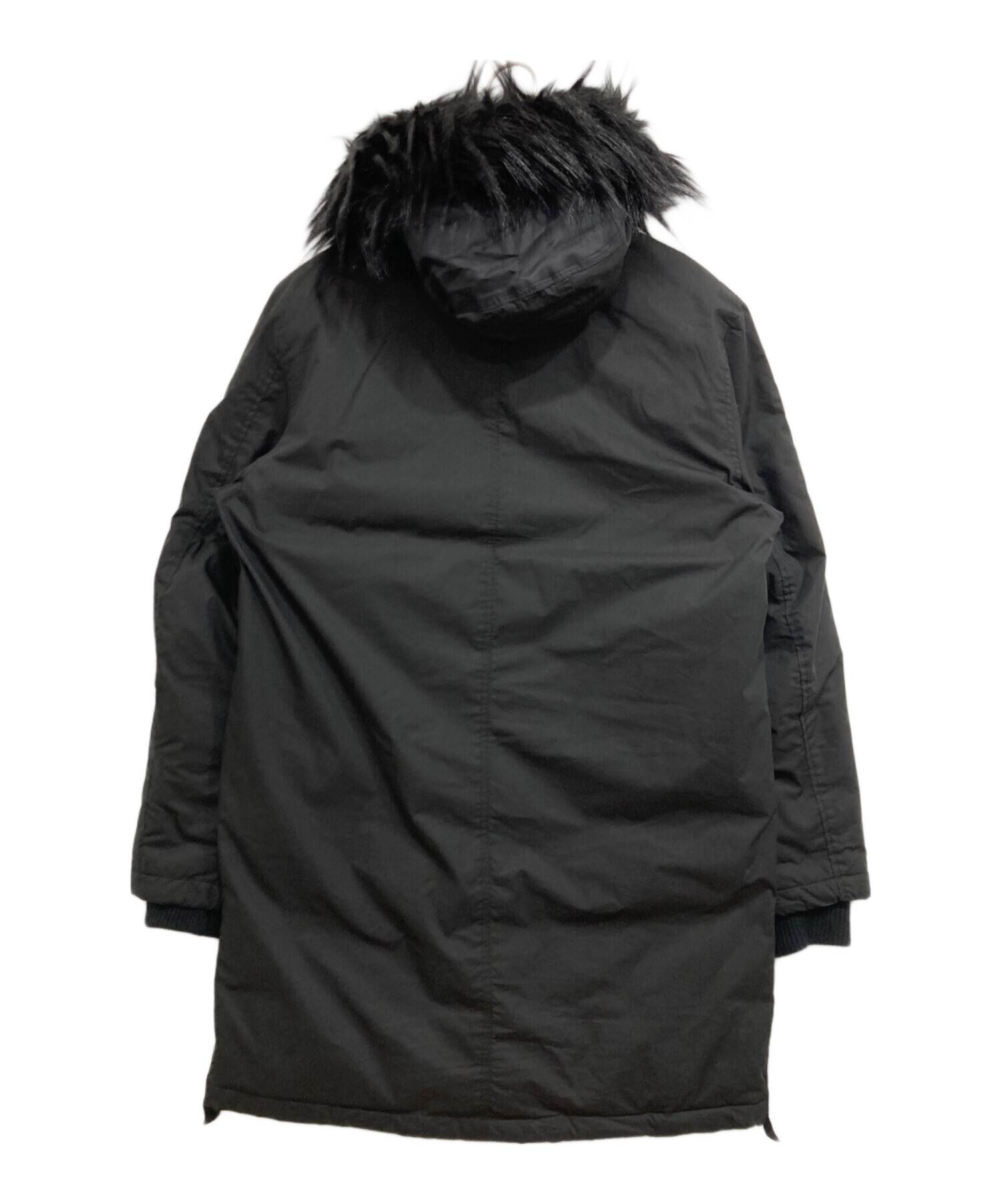 中古・古着通販】DIESEL (ディーゼル) 中綿モッズコート ブラック