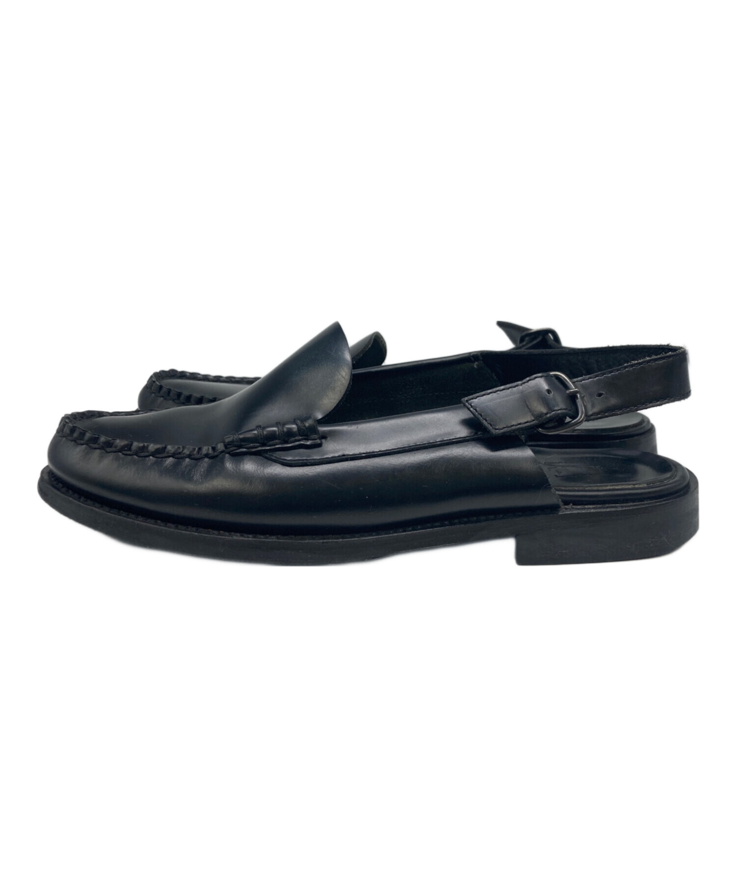 中古・古着通販】HEREU (ヘリュー) スリングバックローファー ブラック