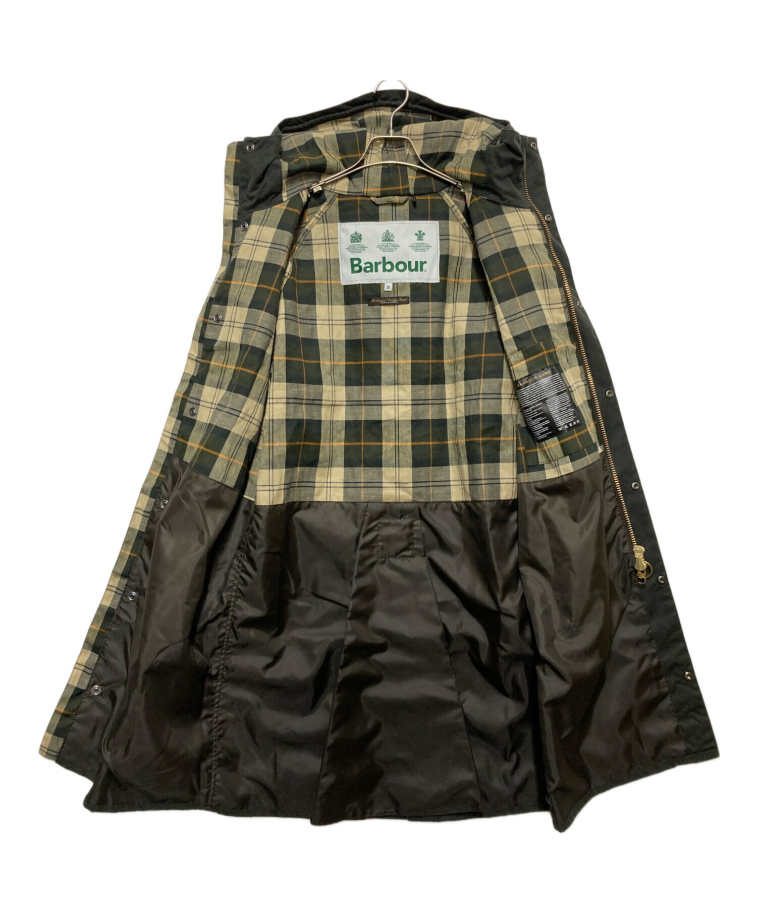 中古・古着通販】Barbour (バブアー) HOODED HUNTING WAX オリーブ