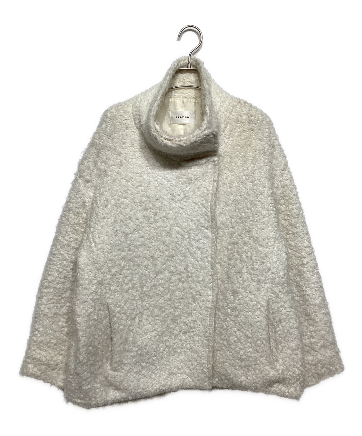 中古・古着通販】FRAY ID (フレイ アイディー) ウールモヘアブークレ